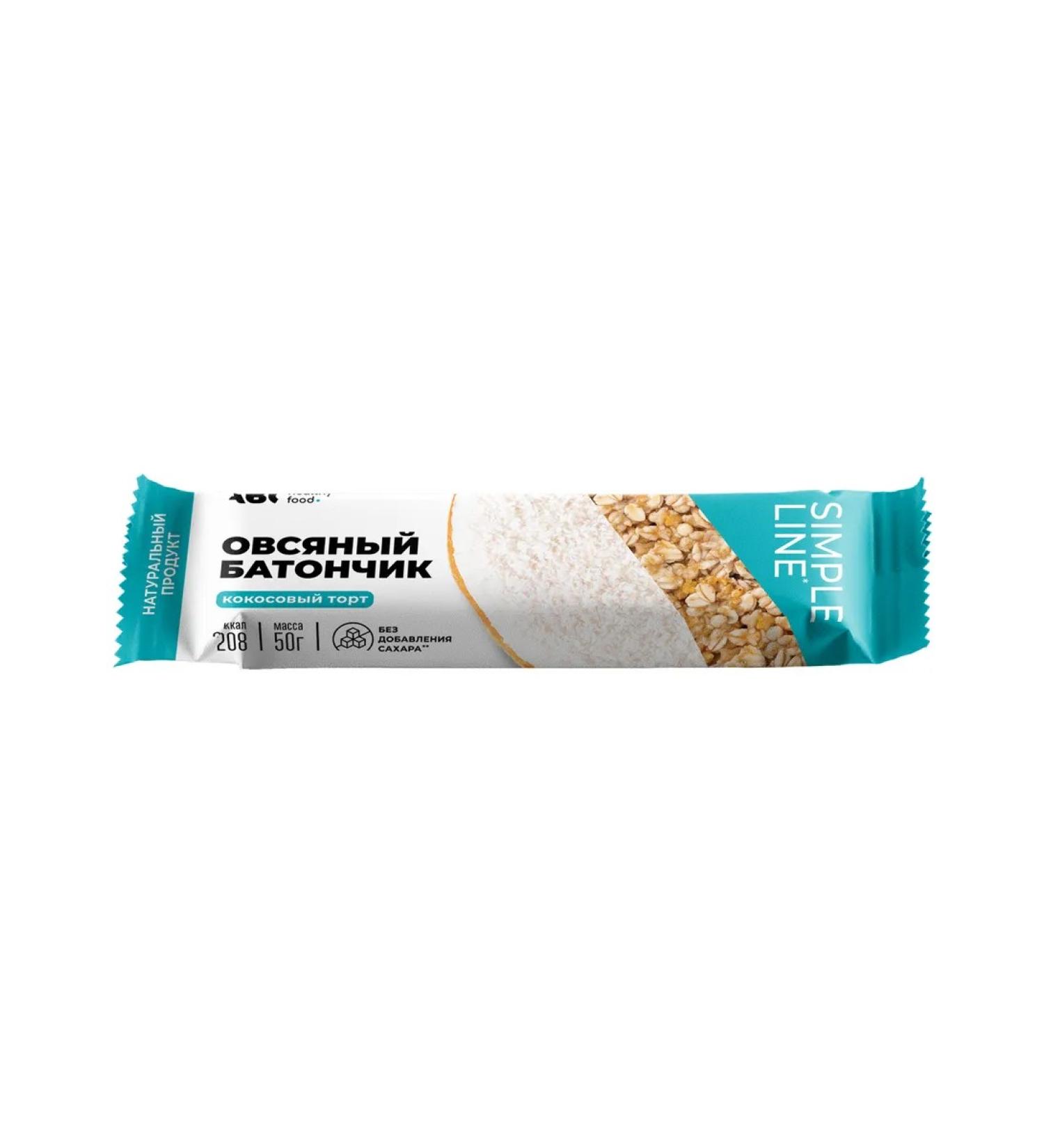 ABC Healthy Food Oatmeal diet bar coconut cake 50g