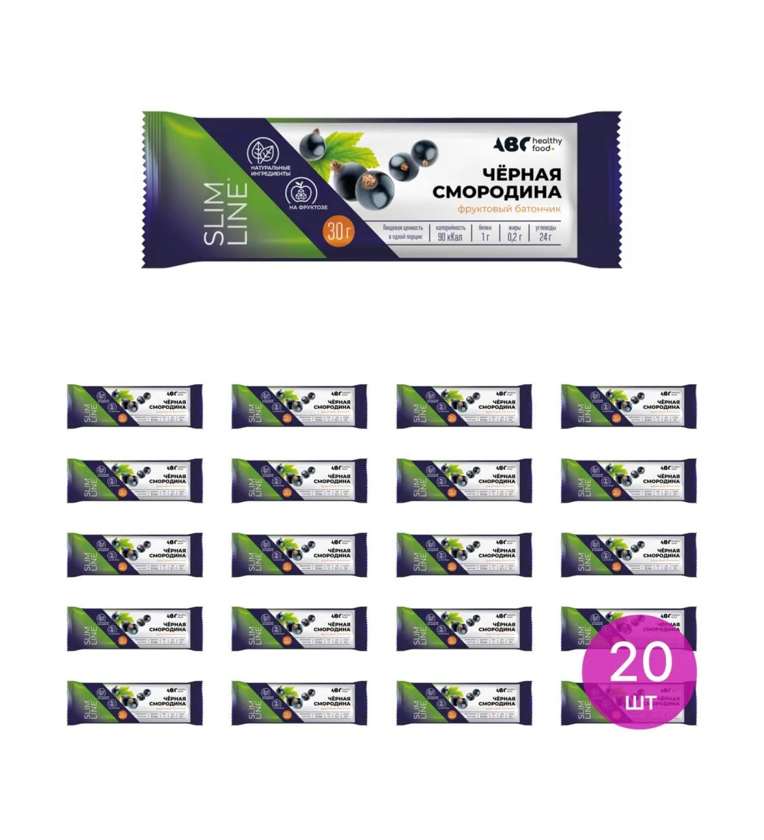 ABC Healthy Food Fruit diet bar with black currants 30g 20 sh