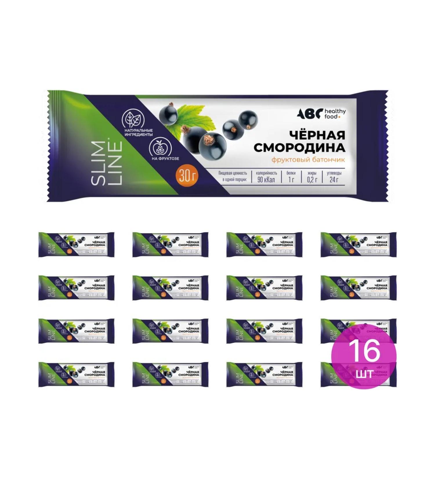 ABC Healthy Food Fruit diet bar with black currants 30g 16 sh