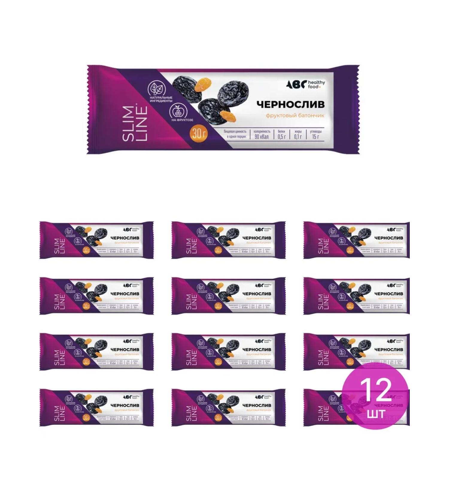 ABC Healthy Food Fruit diet bar with prunes 30g 12 pcs