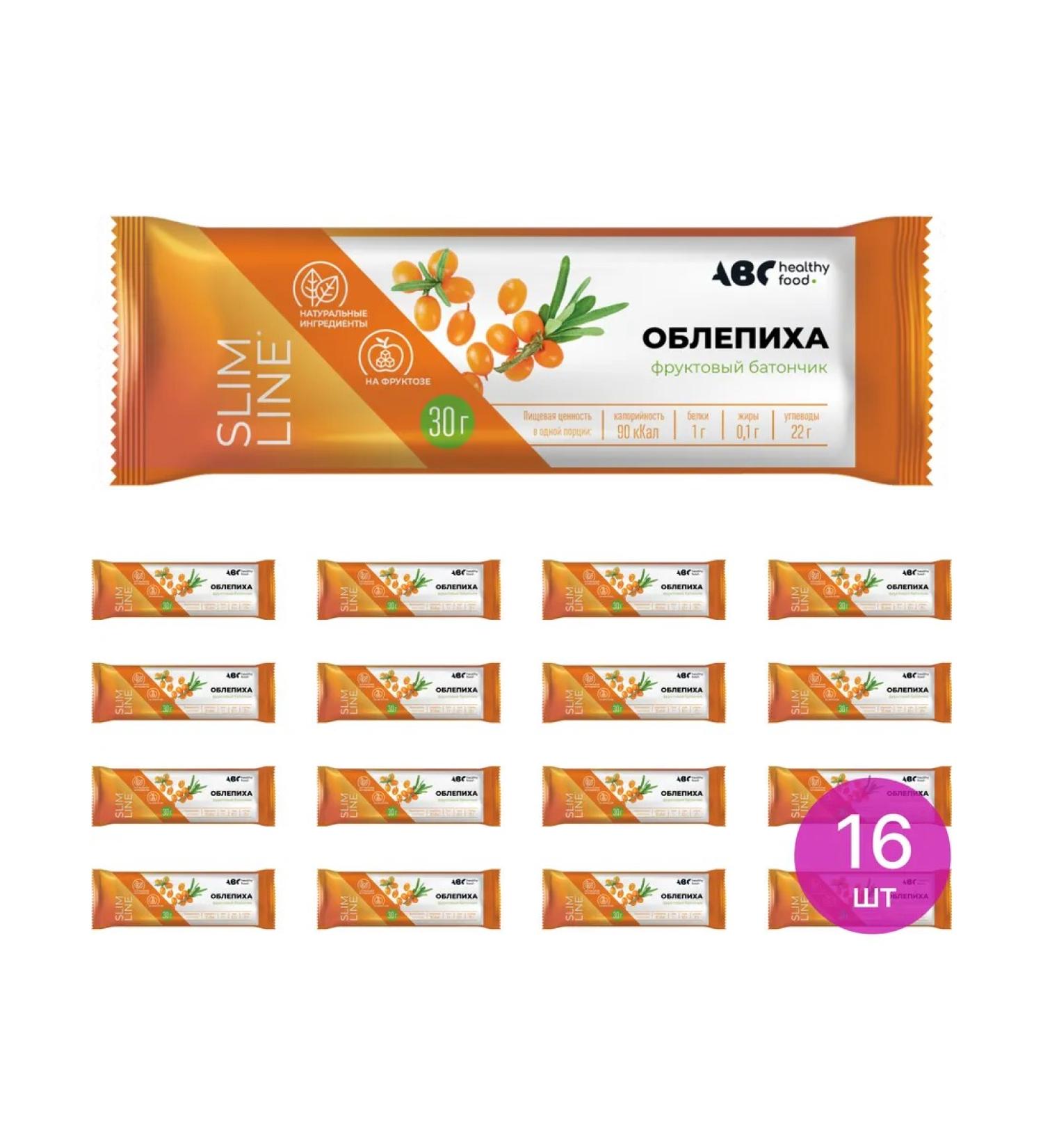 ABC Healthy Food Fruit diet bar with sea buckthorn 30g 16 pcs