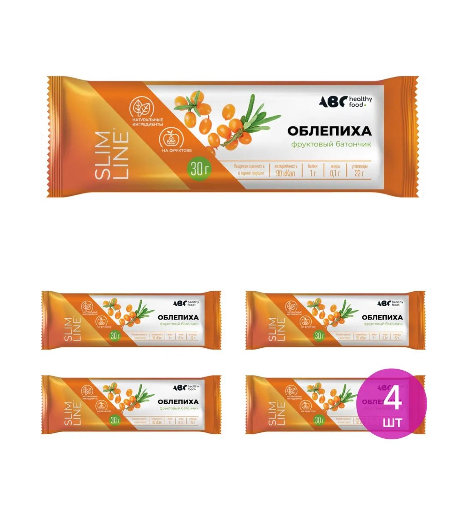 ABC Healthy Food Fruit diet bar with sea buckthorn 30g 4 pcs