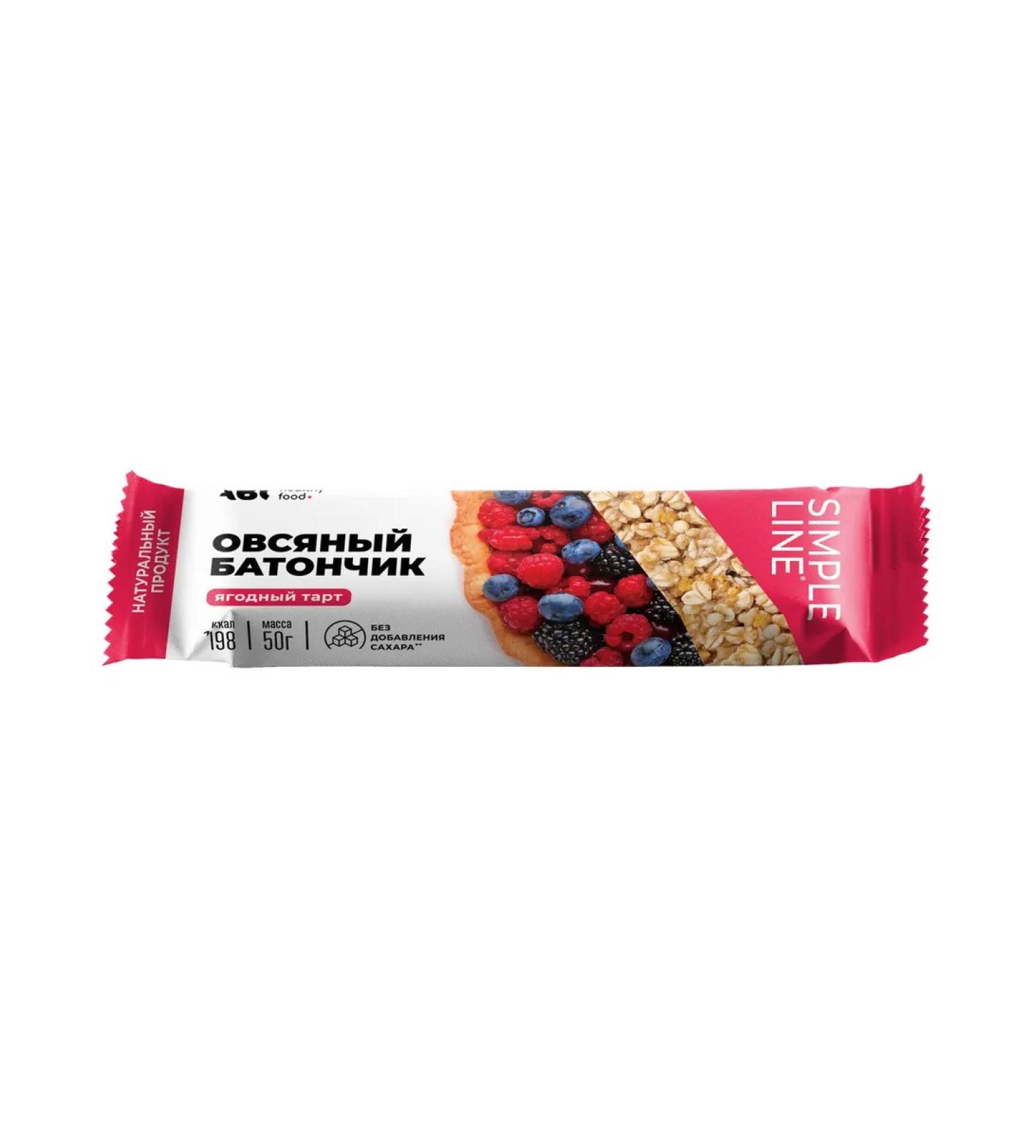 ABC Healthy Food Oatmeal diet bar berry tart 50g