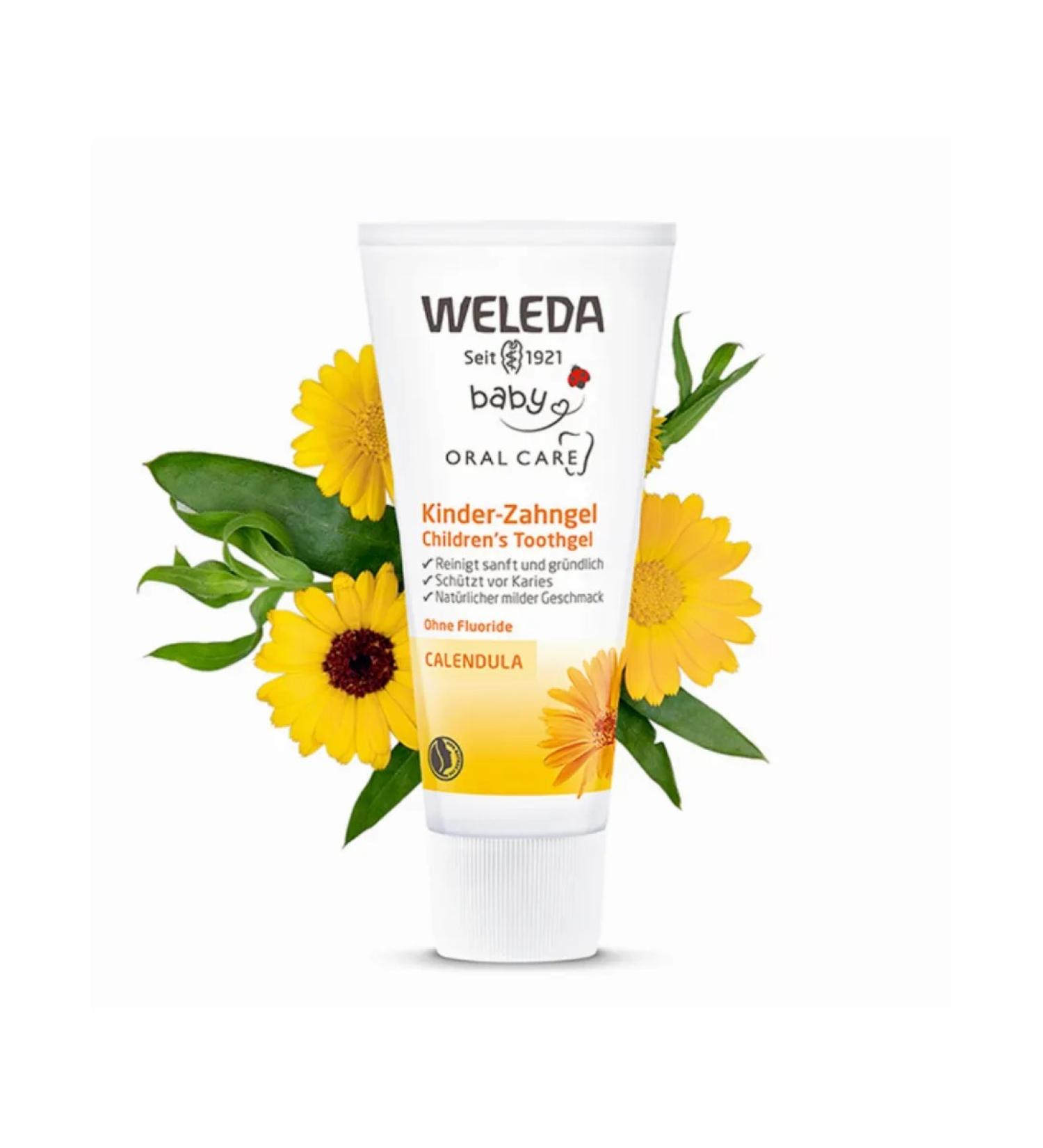WELEDA Toothpaste-gel nursery with calendula extract 50ml - Buy Online on GoSupps.com