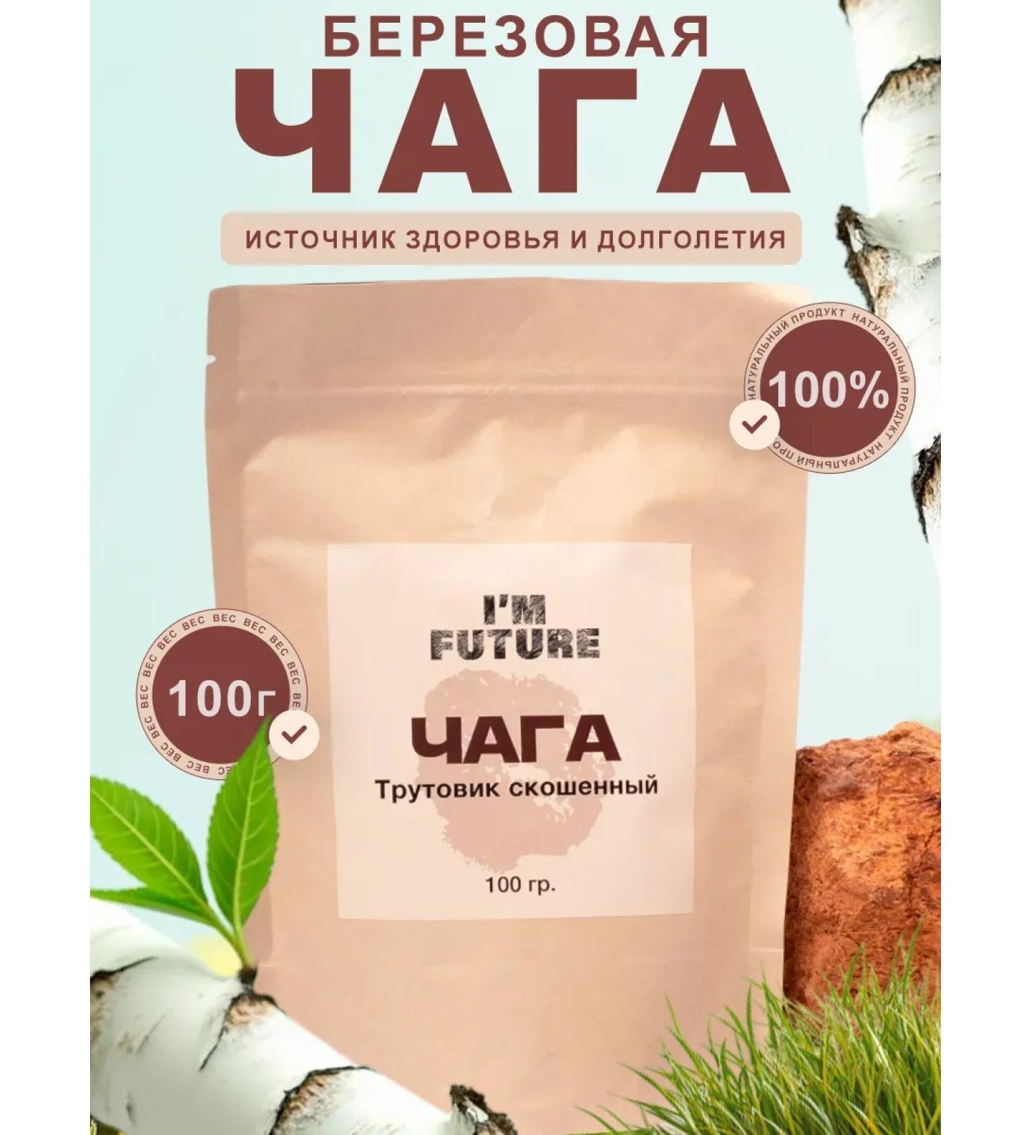 Natural harvest Chaga Birch natural 100 g - Buy Online on GoSupps.com