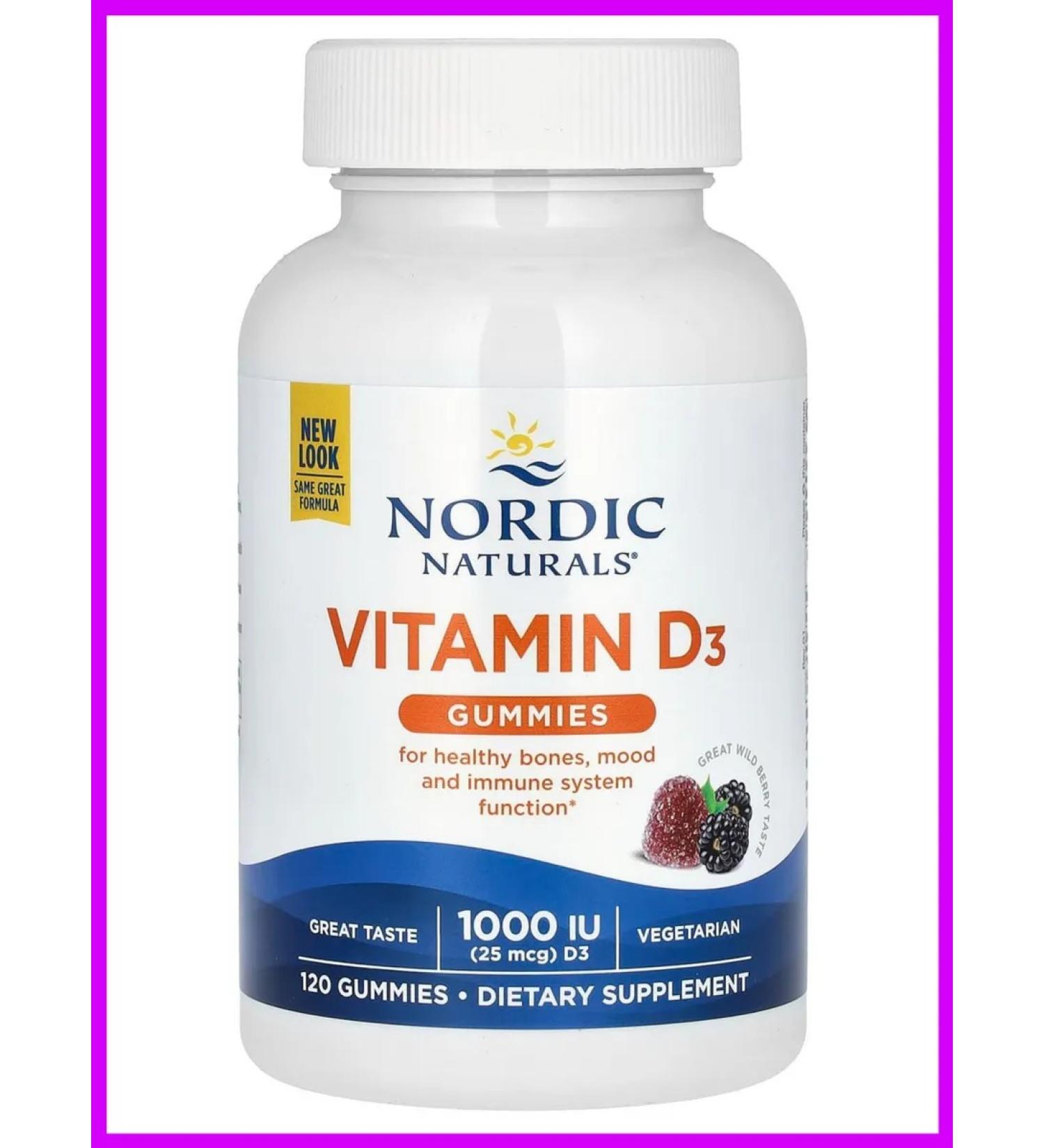 Nordic Naturals Vitamin D3 1000 IU (25 g) 120 tablets