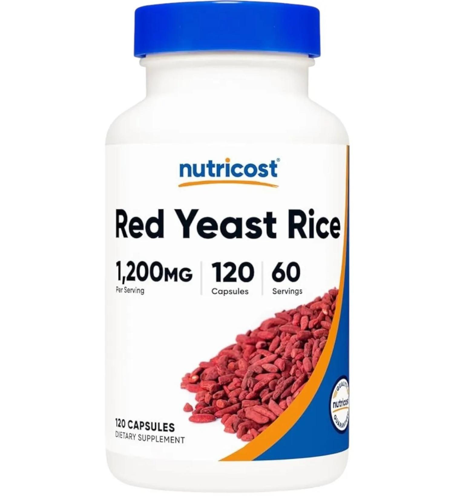 Nutricost Red Yeast Rice 1200MG 120 Capsules - Buy Online on GoSupps.com