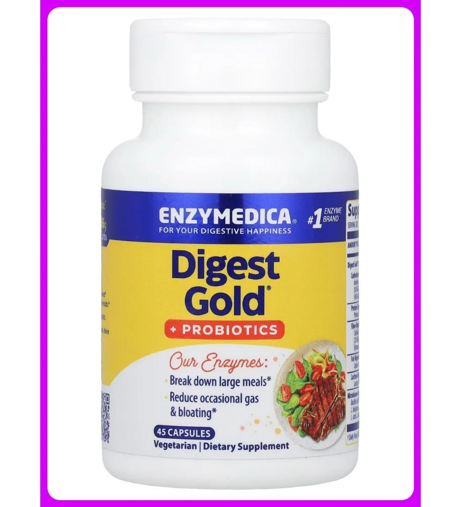 enzymedica Digest Gold + probiotics complex 45 capsules