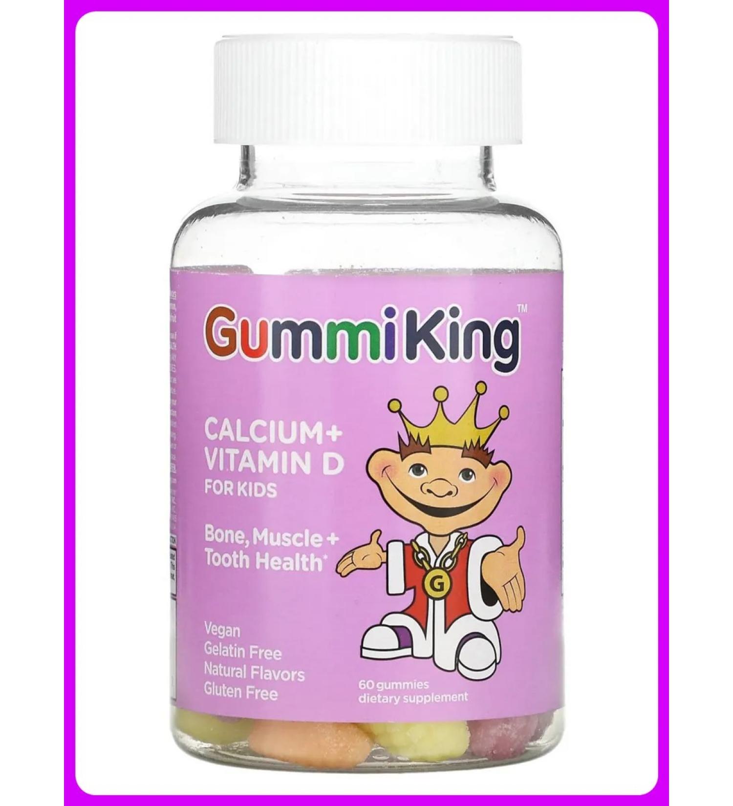 GummiKing Calcium and vitamin D for children 60 chewing marmalade