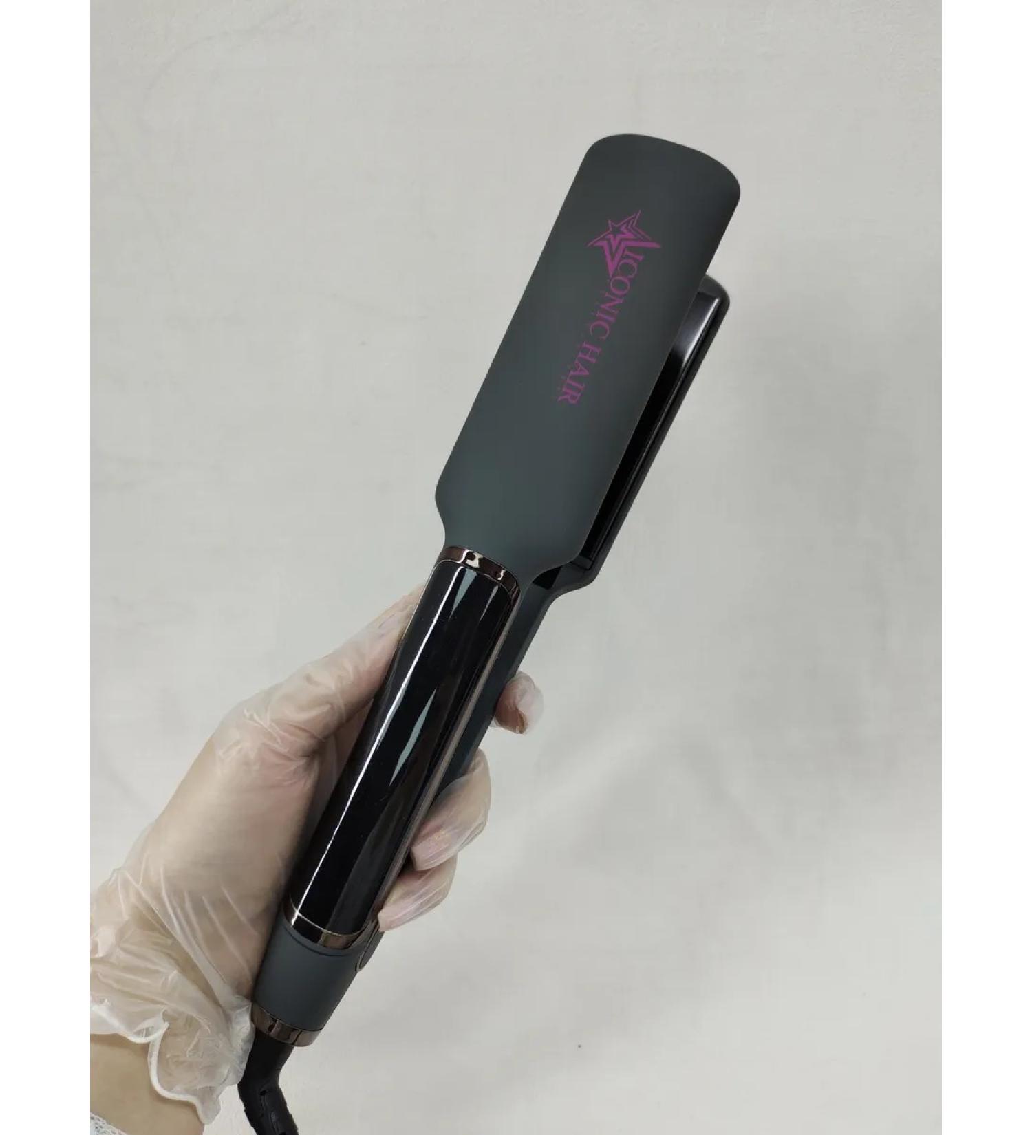 Iconic Hair Ironing Wide Titanium plates Gray matte - Buy Online on GoSupps.com