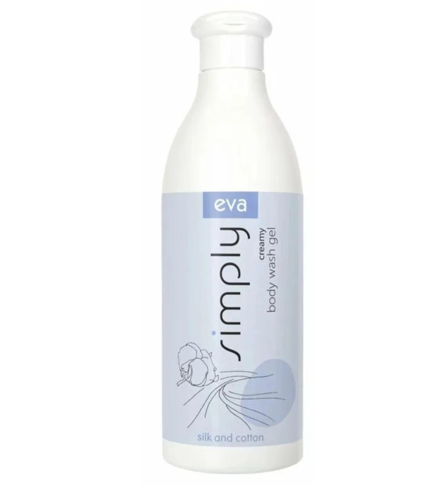 Eva Cream-gel shower with silk and cotton 500ml - Buy Online on GoSupps.com