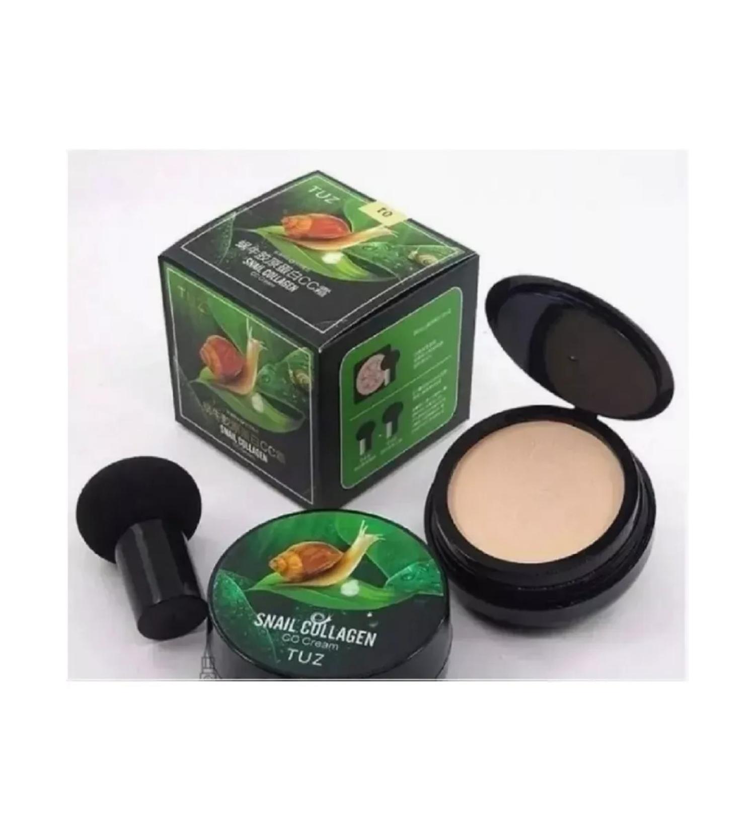 Korea Luxe Facial Kushon Tuz Snail Collagen No. 01