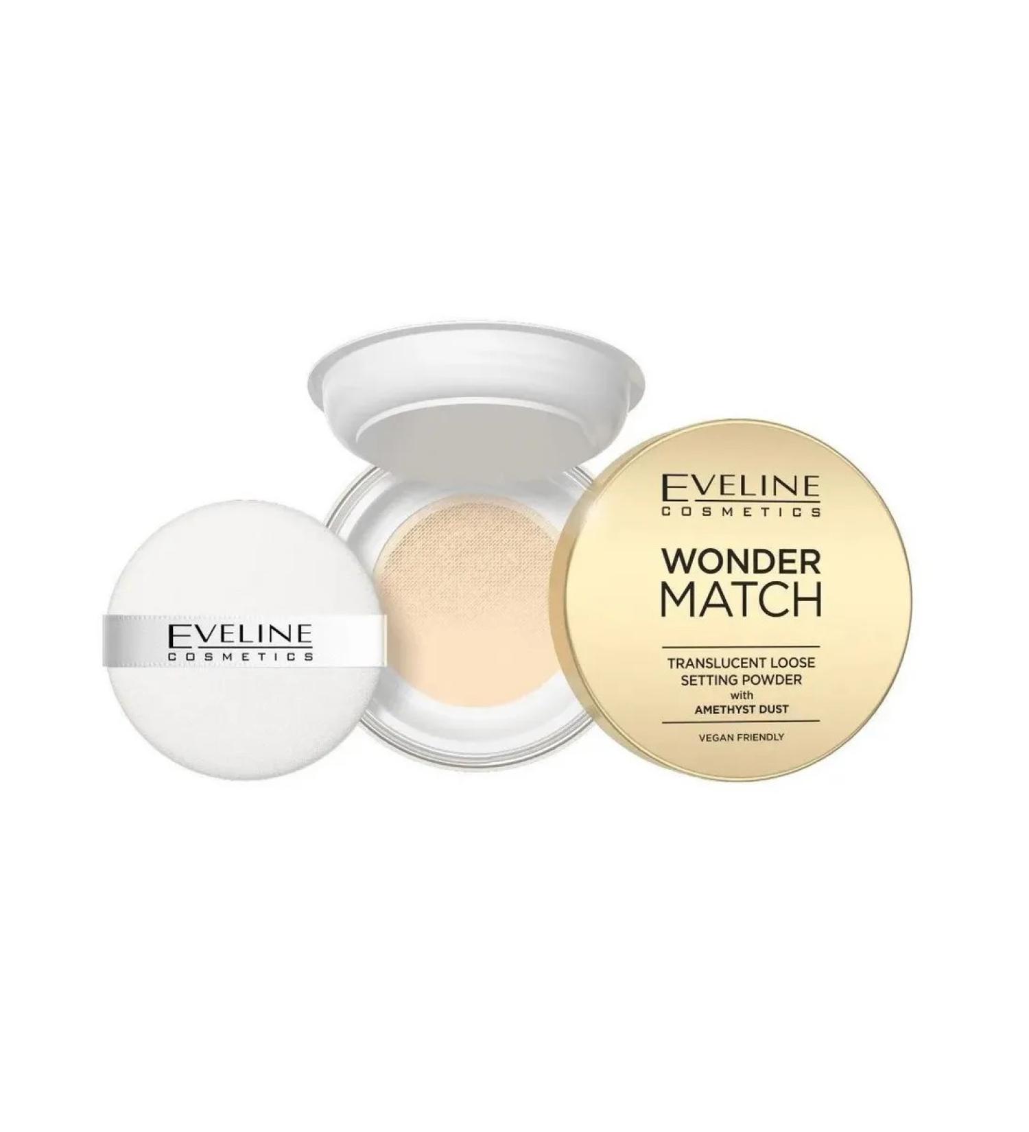 EVELINE Long -sleeping powder with amethyst dust Wonder Match 6 g