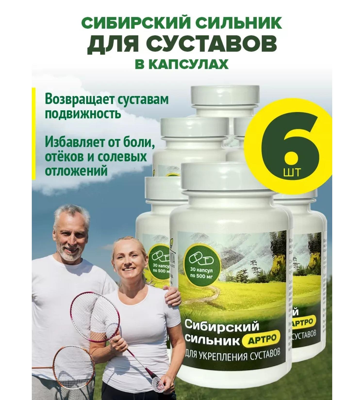 ALTAIVITA Siberian Siberian Sitman for joints in capsules 6 cans-30 capsules - Buy Online on GoSupps.com