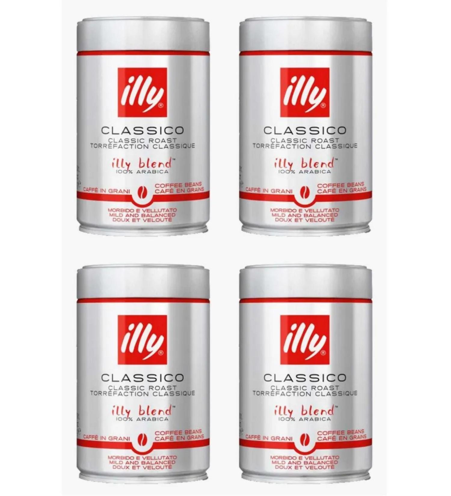 illy Coffee in medium frying grains 250 g 4 pcs - Buy Online on GoSupps.com