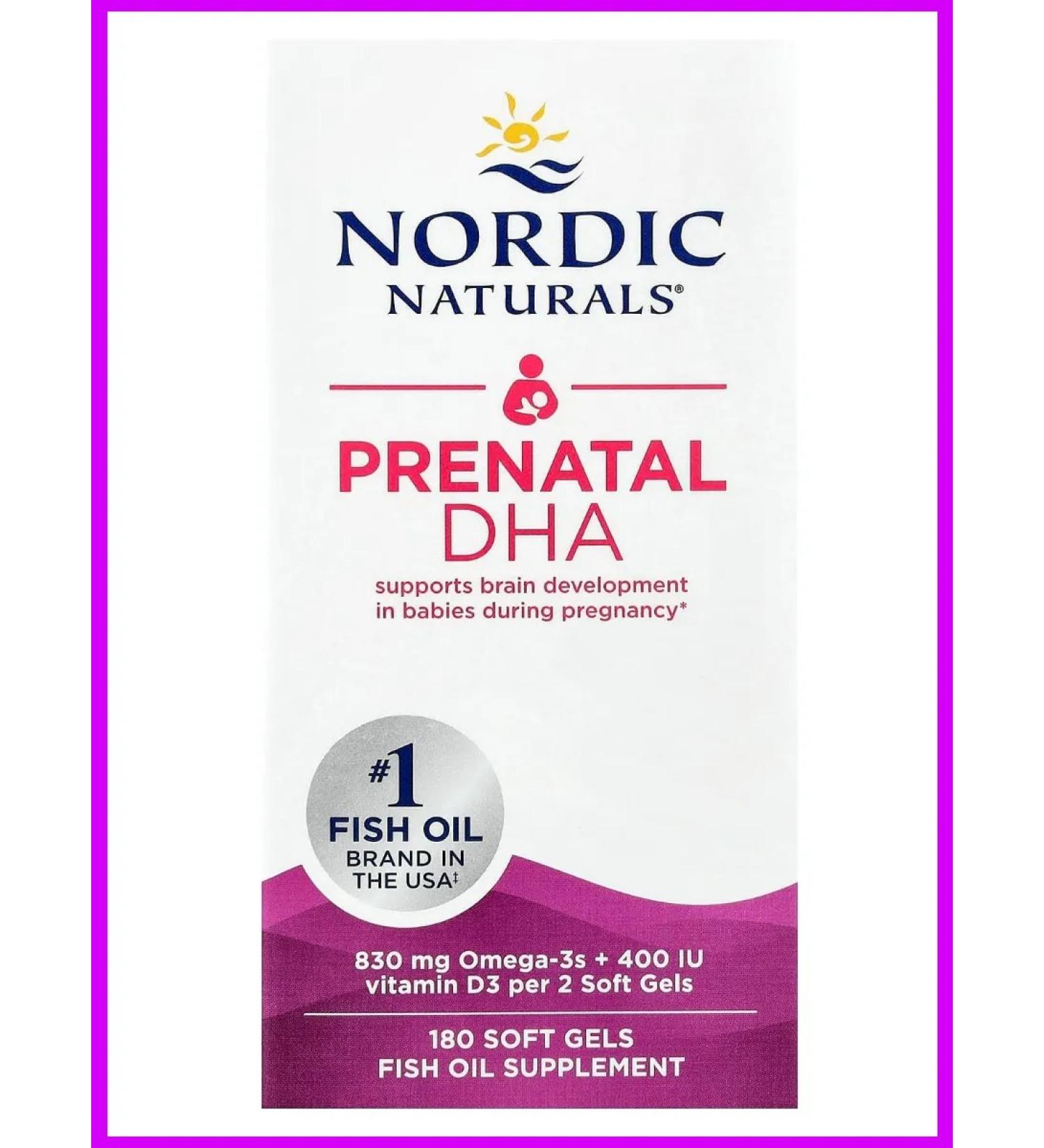 Nordic Naturals DGK omega for pregnant women without additives 180 capsules - Buy Online on GoSupps.com