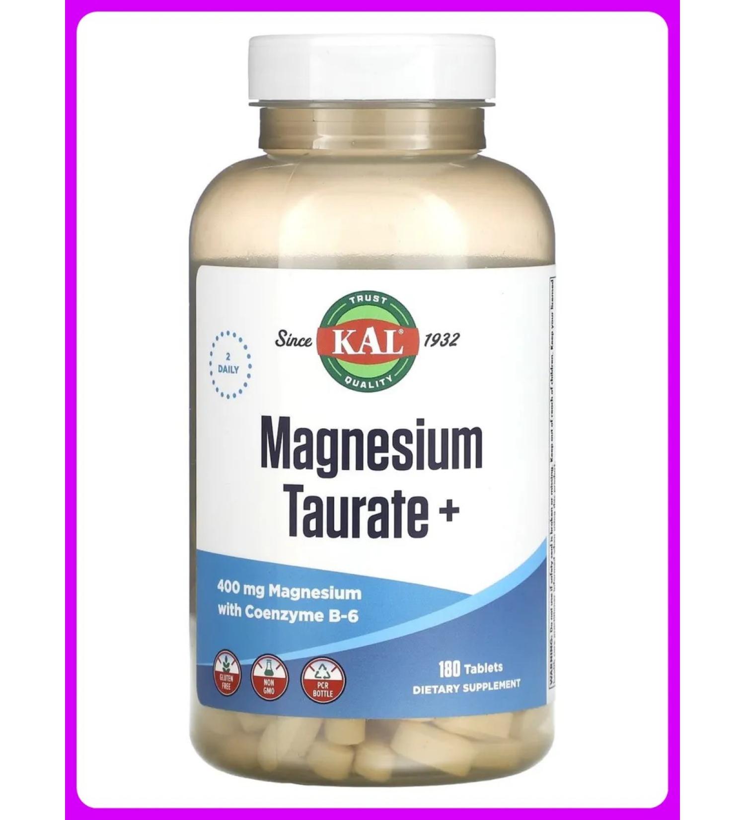 KAL Taurat magnesium+ 200 mg 180 tablets