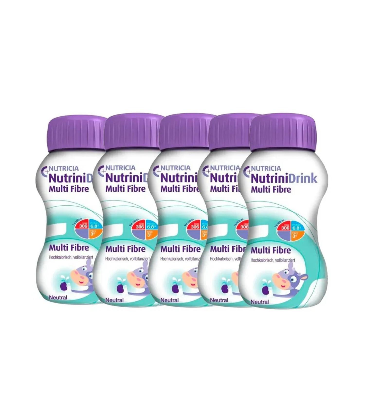 Nutricia Nutridrink with dietary fiber 200 ml (5 pcs.) - Buy Online on GoSupps.com