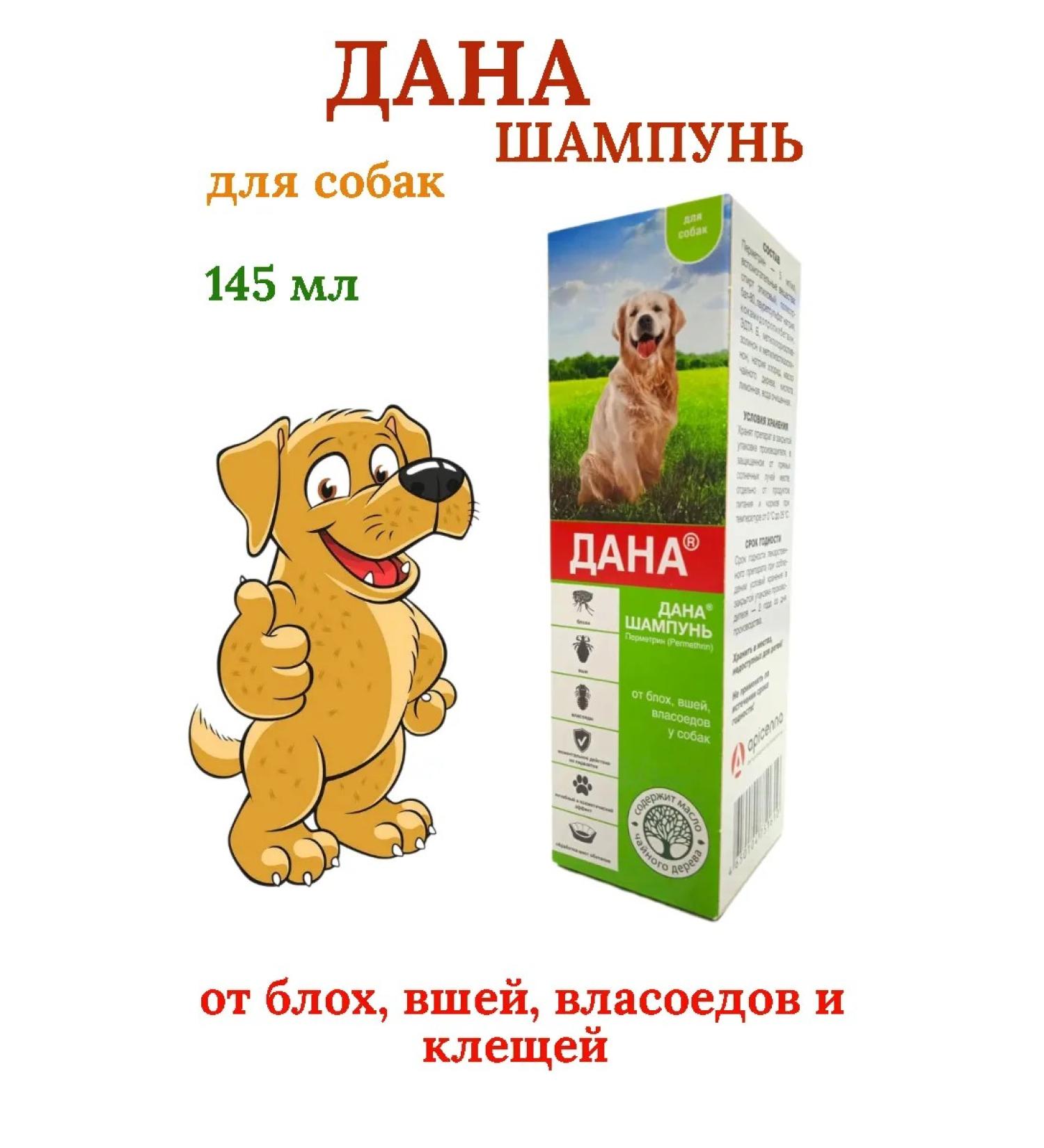 Apicenna Dana Ultra shampoo from dog fleas