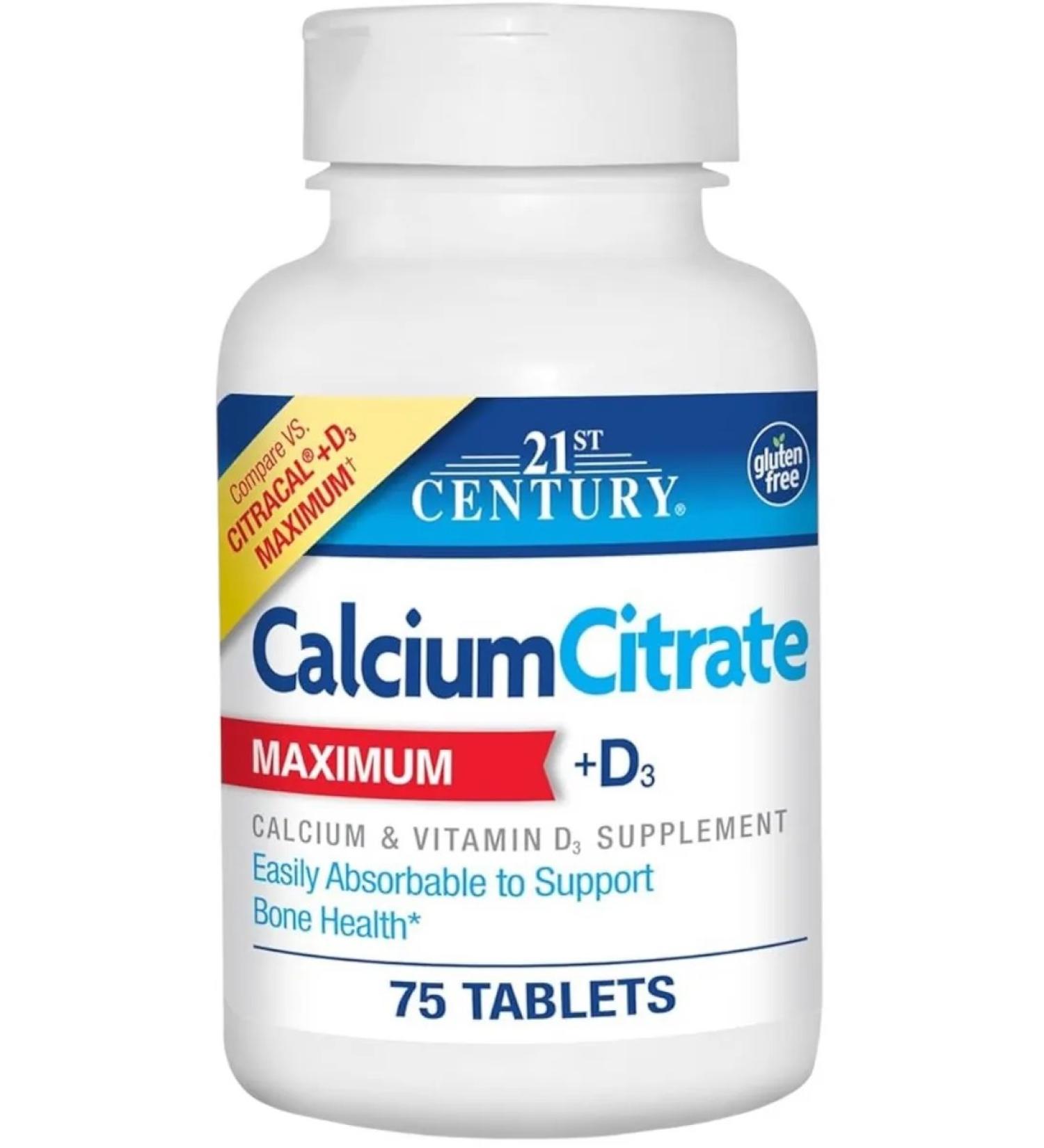 Lake Avenue Nutrition 21st Century Vitamins Calcium Citrate Plus D3 - Buy Online on GoSupps.com