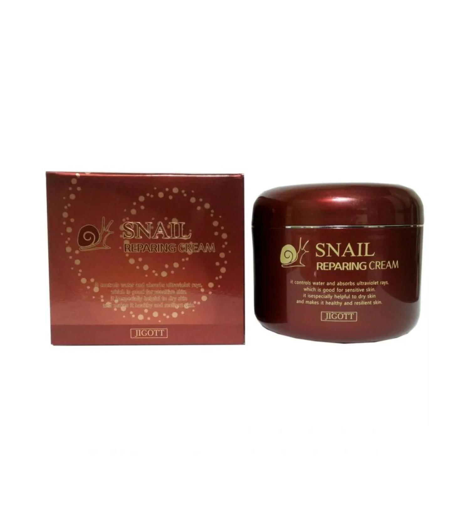 Jigott Restored. Cream of face cream with snail mucin 100 ml