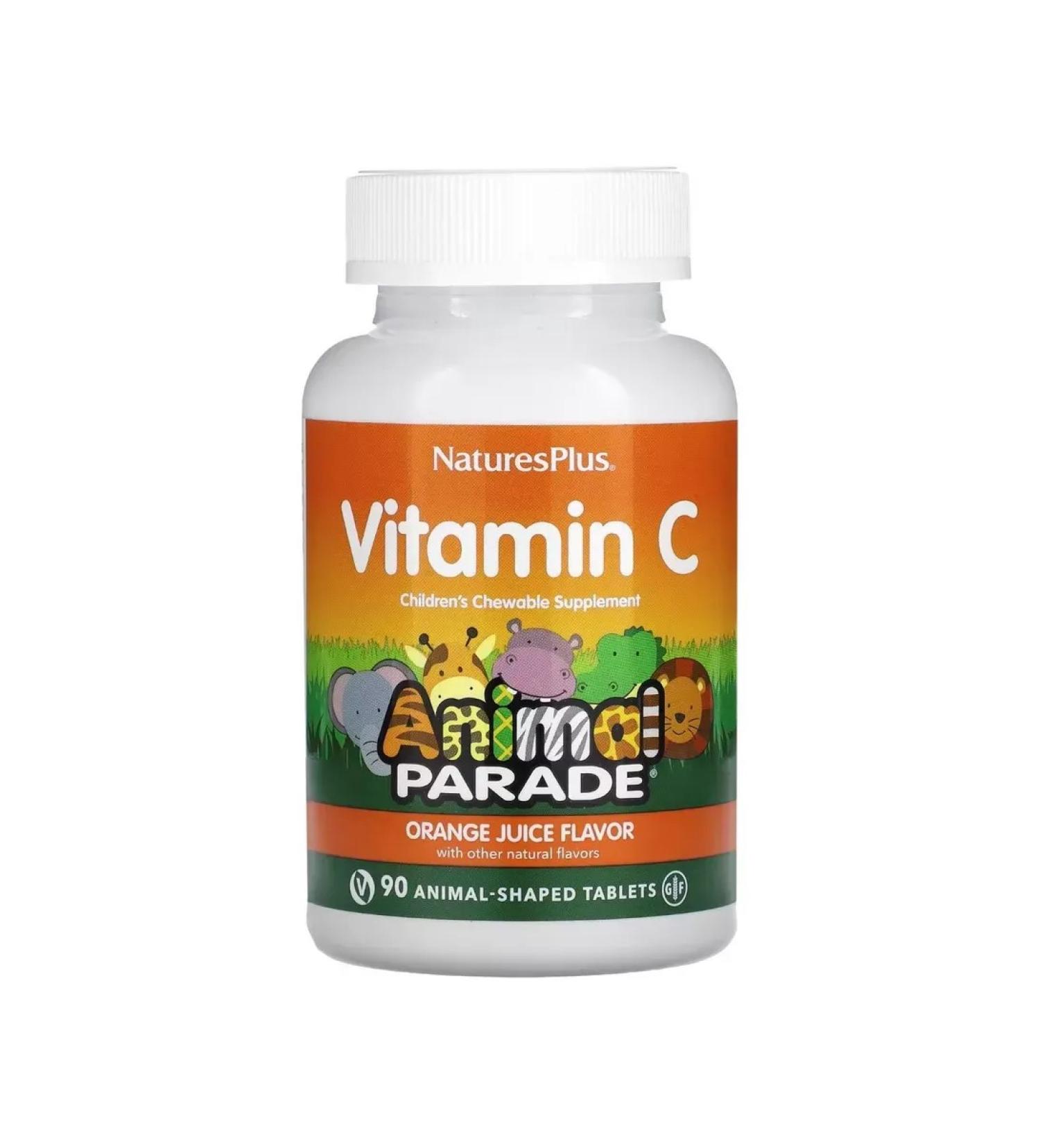 NaturesPlus Vitamin C for children taste Orange