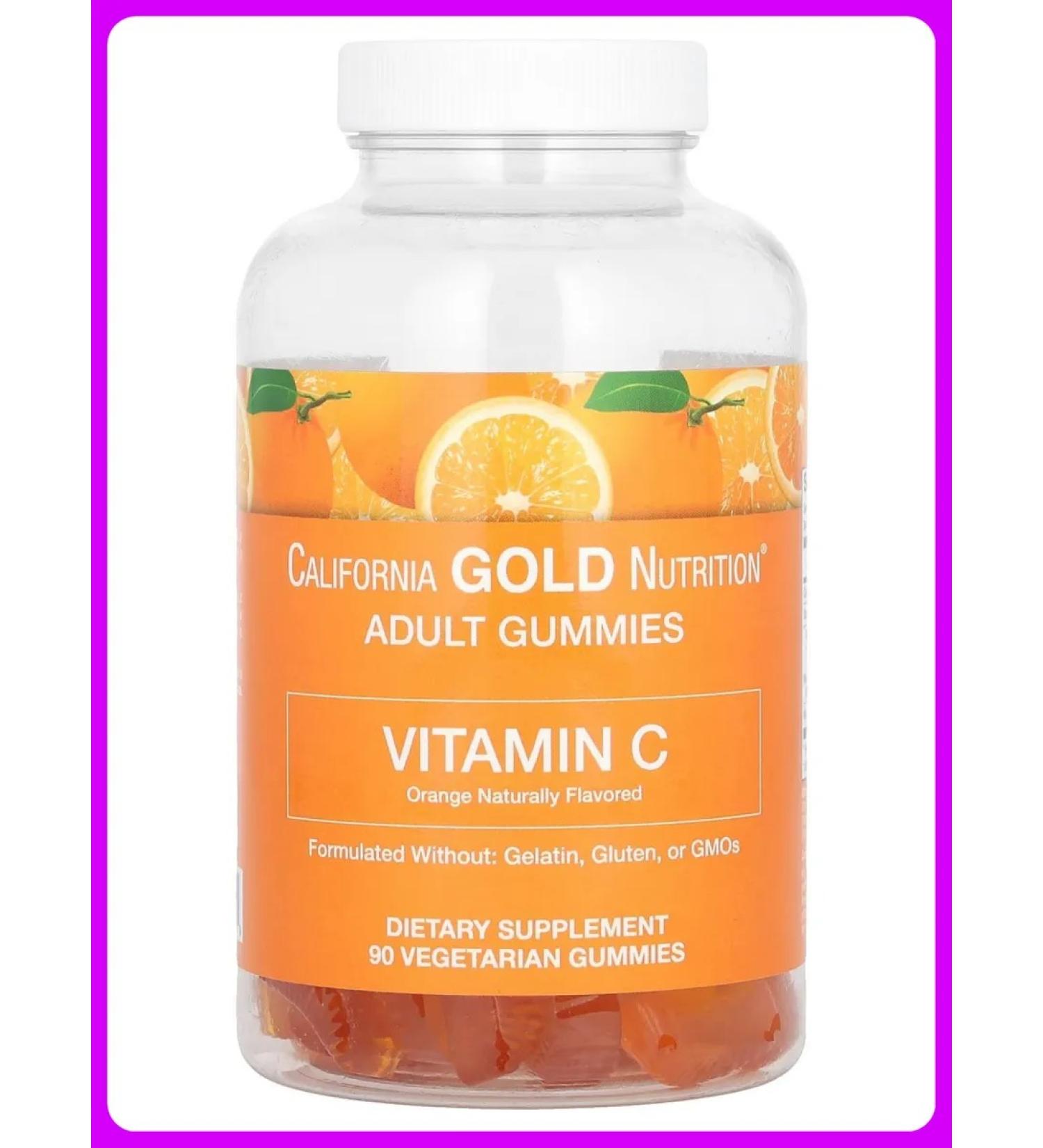 California Gold Nutrition Vitamin C 90 tablets - Buy Online on GoSupps.com