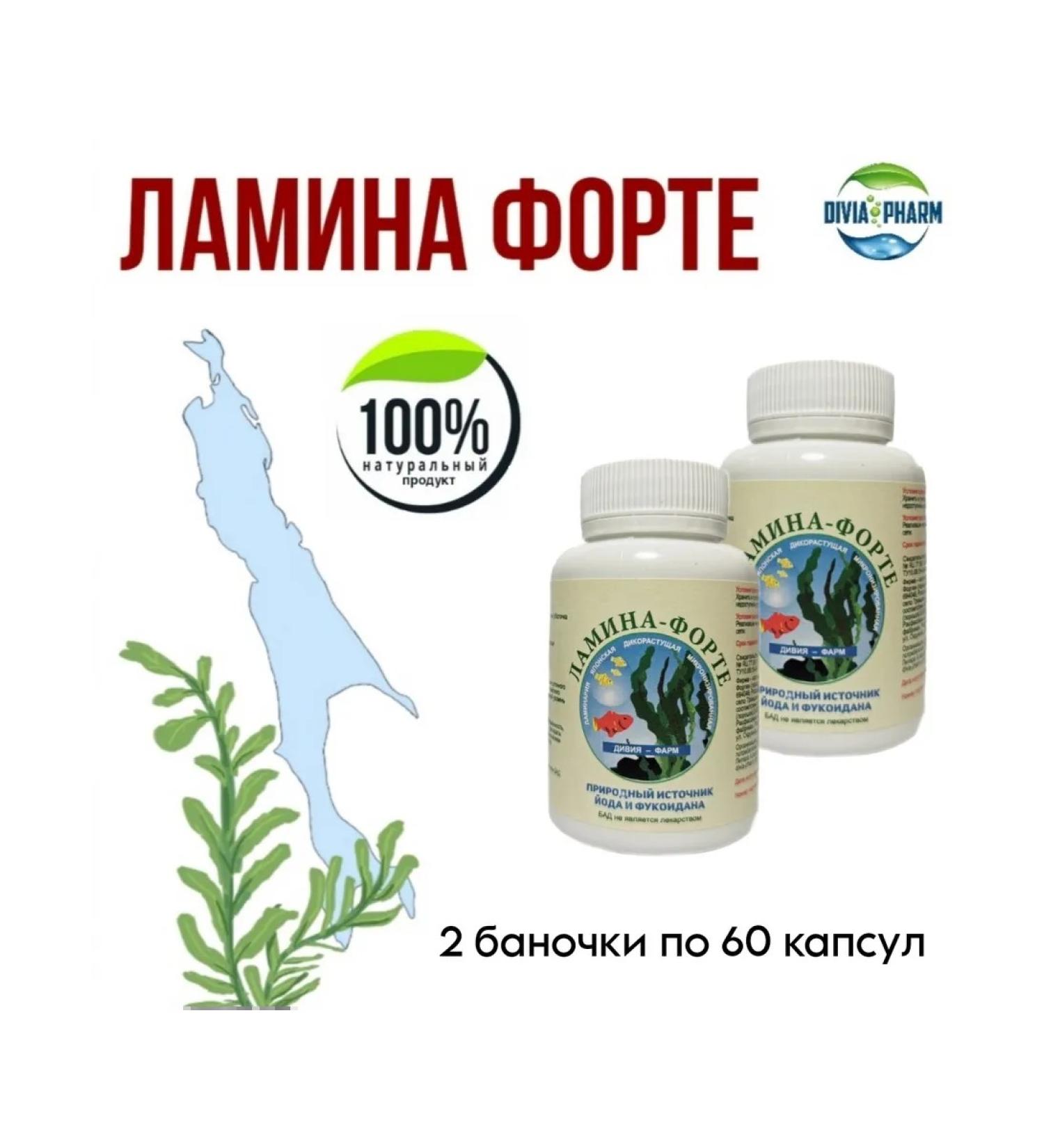 Divya-Pharm Bad Lamin Forte 120 capsules (2x60) - Buy Online on GoSupps.com