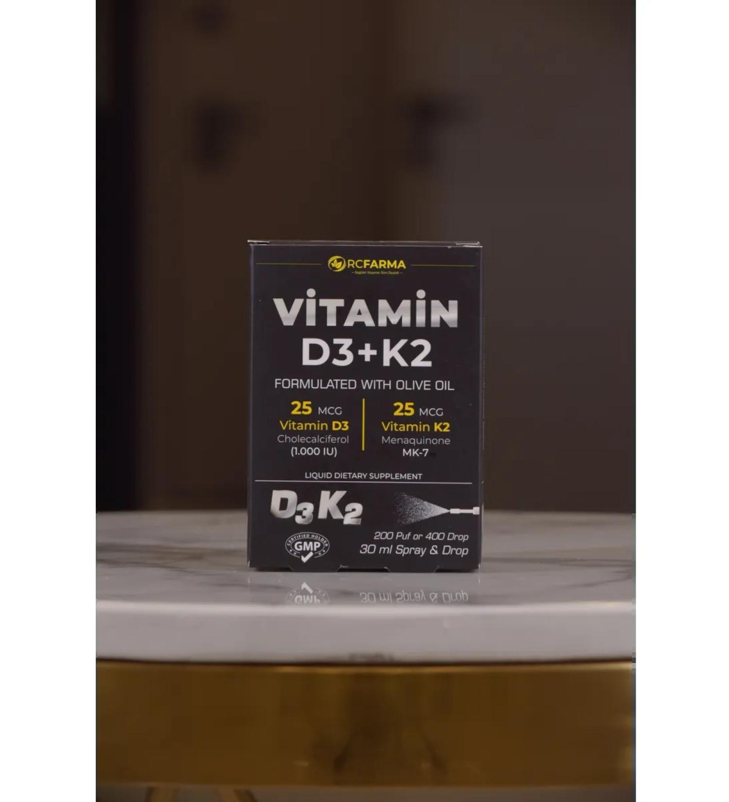 rc farma Vitamin D3+K2 1000 - Buy Online on GoSupps.com