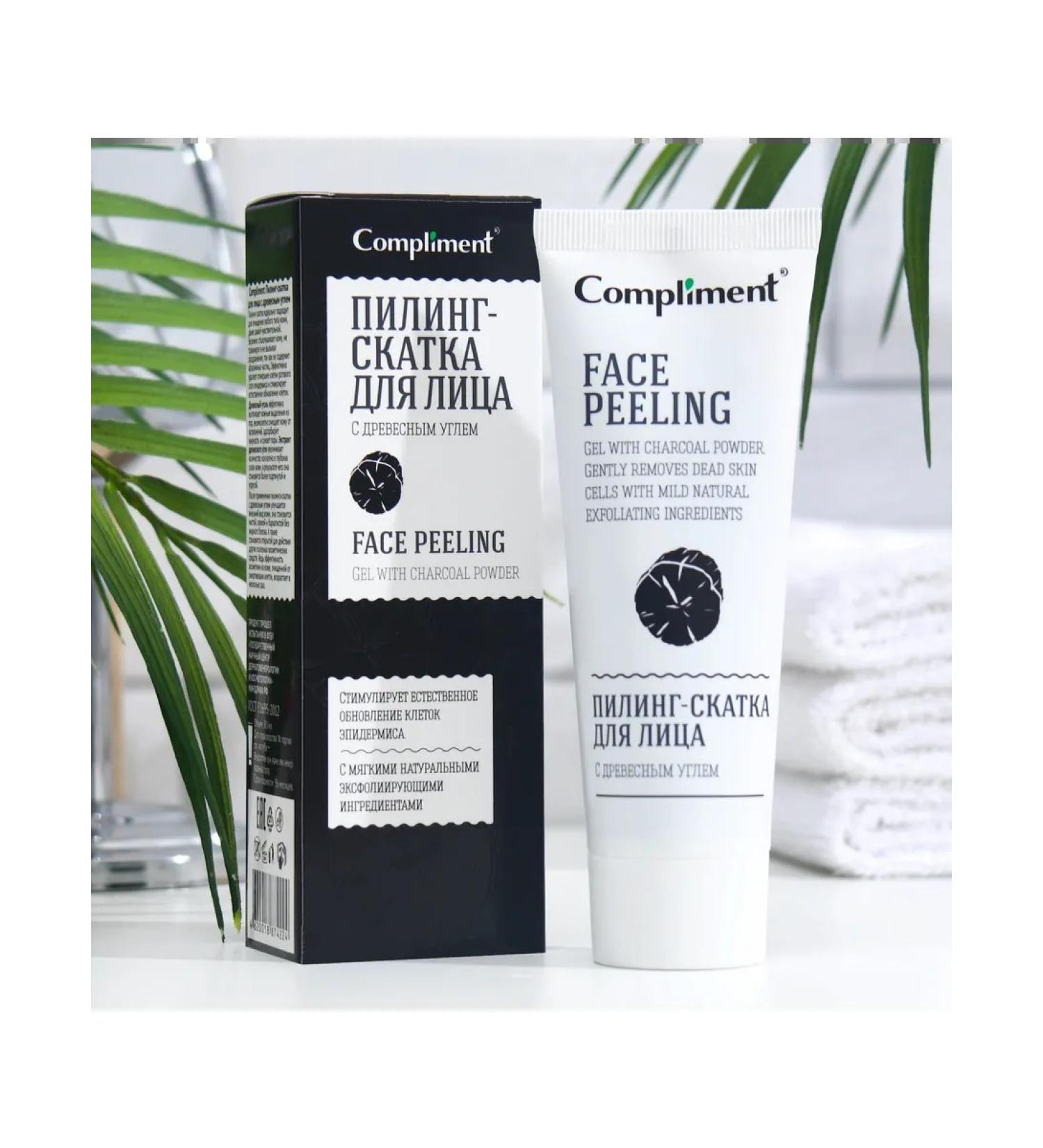 Compliment Facial peeling sloping with wood coal 80 ml - Buy Online on GoSupps.com