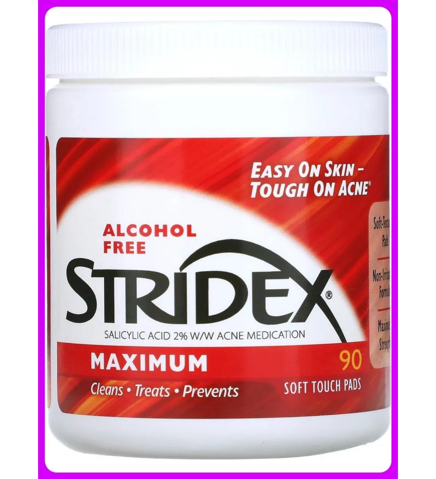 Stridex Acne for acne 90 soft napkins - Buy Online on GoSupps.com