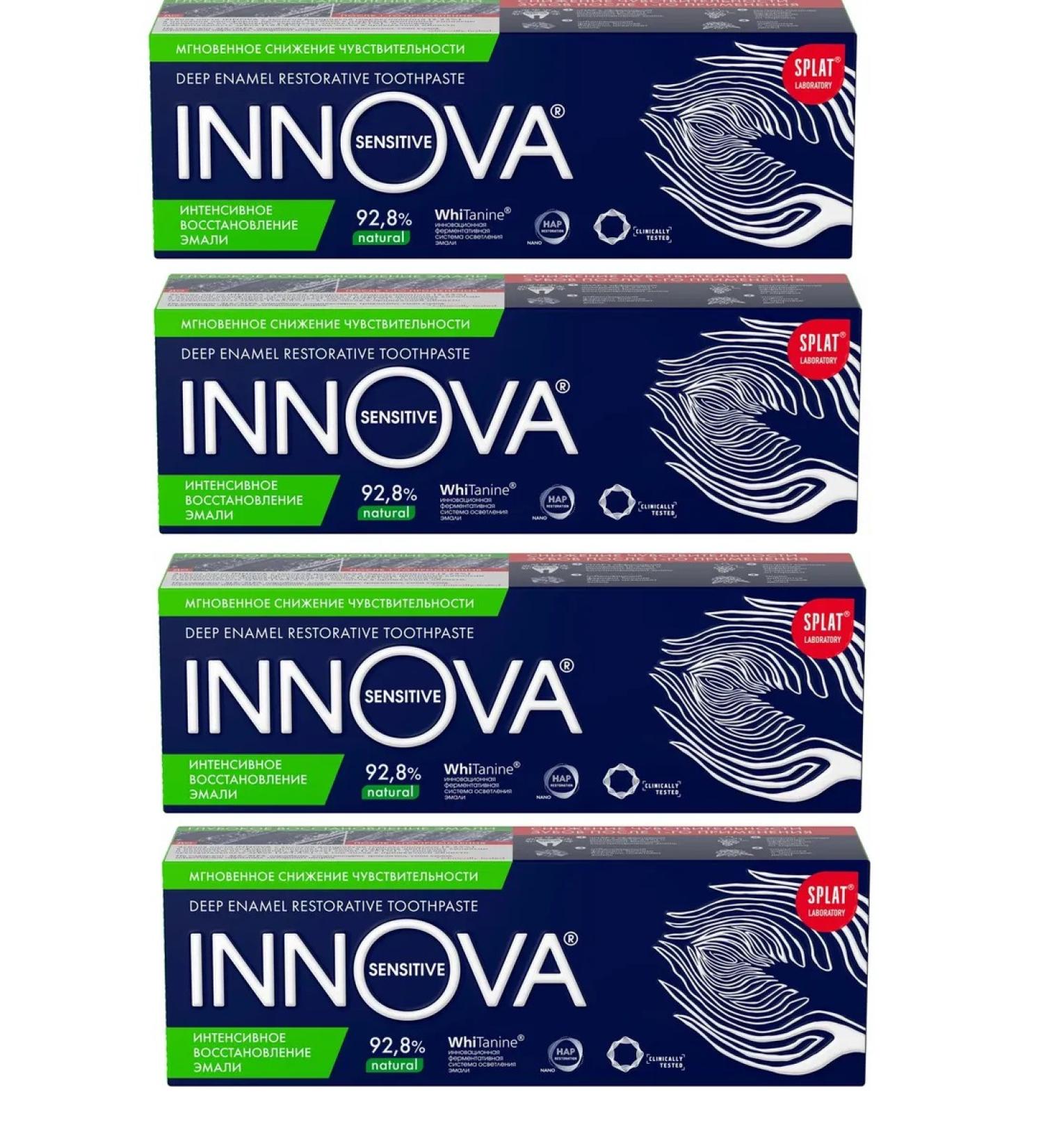 INNOVA Sensitive toothpaste intenses recovery 75 ml - 4 pcs - Buy Online on GoSupps.com