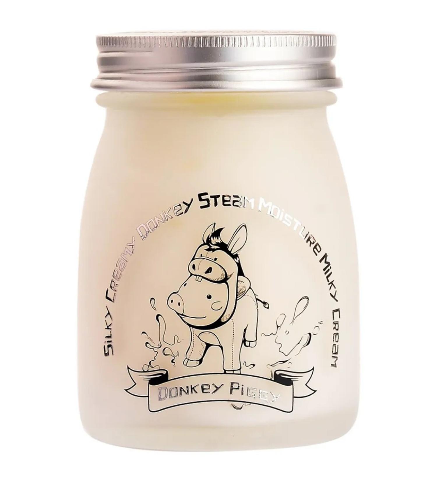 Elizavecca Facial Cream "Silky Creamy Donkey Steam" Milk