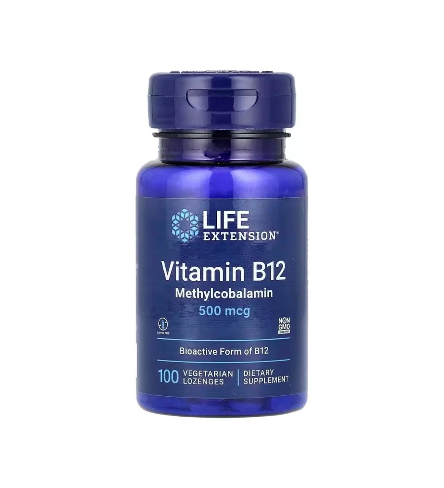 Life extension Vitamin B12 500 g 100 loafers