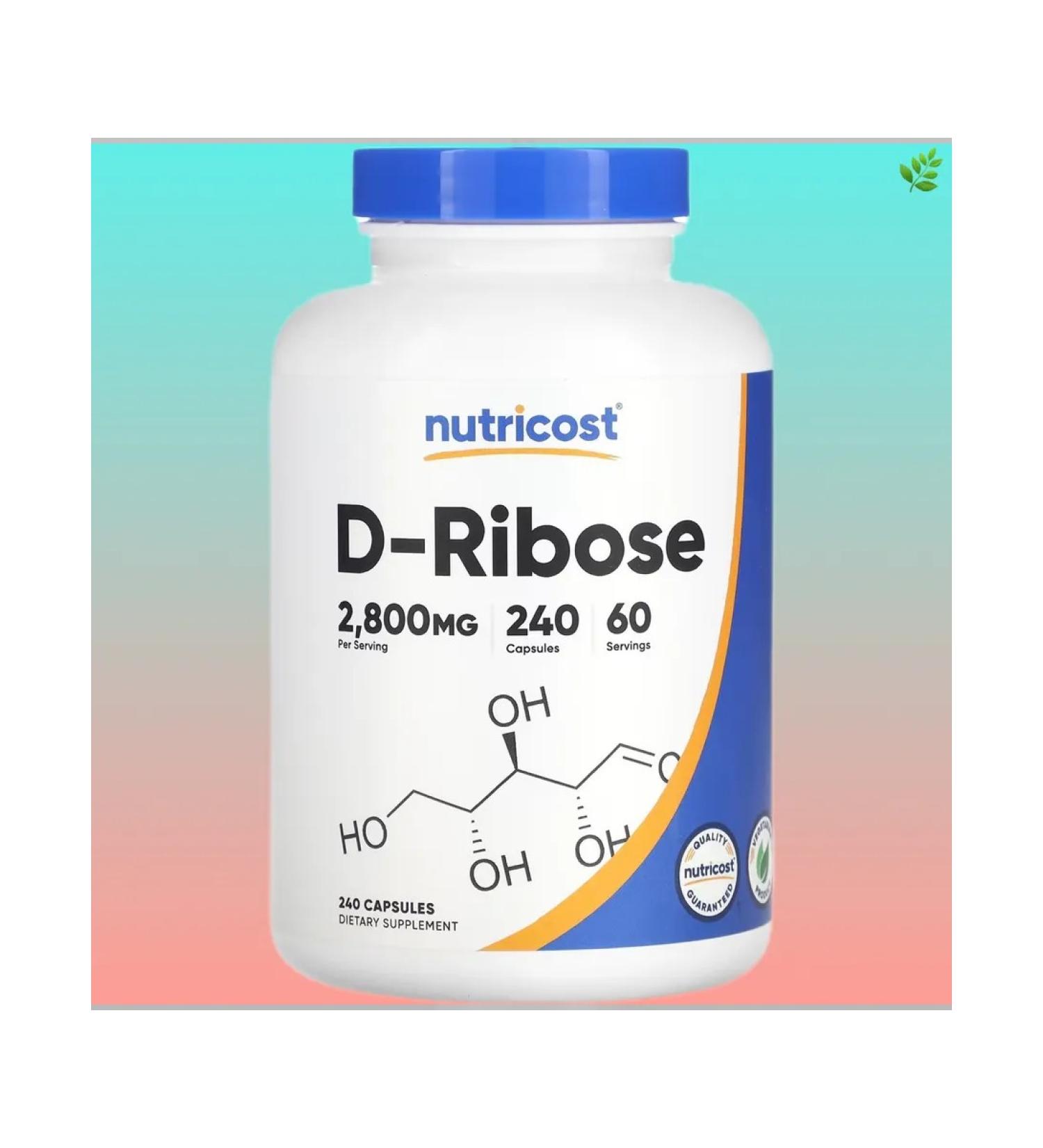 Nutricost D Ribose 240 capsules (700 mg in 1 capsule)