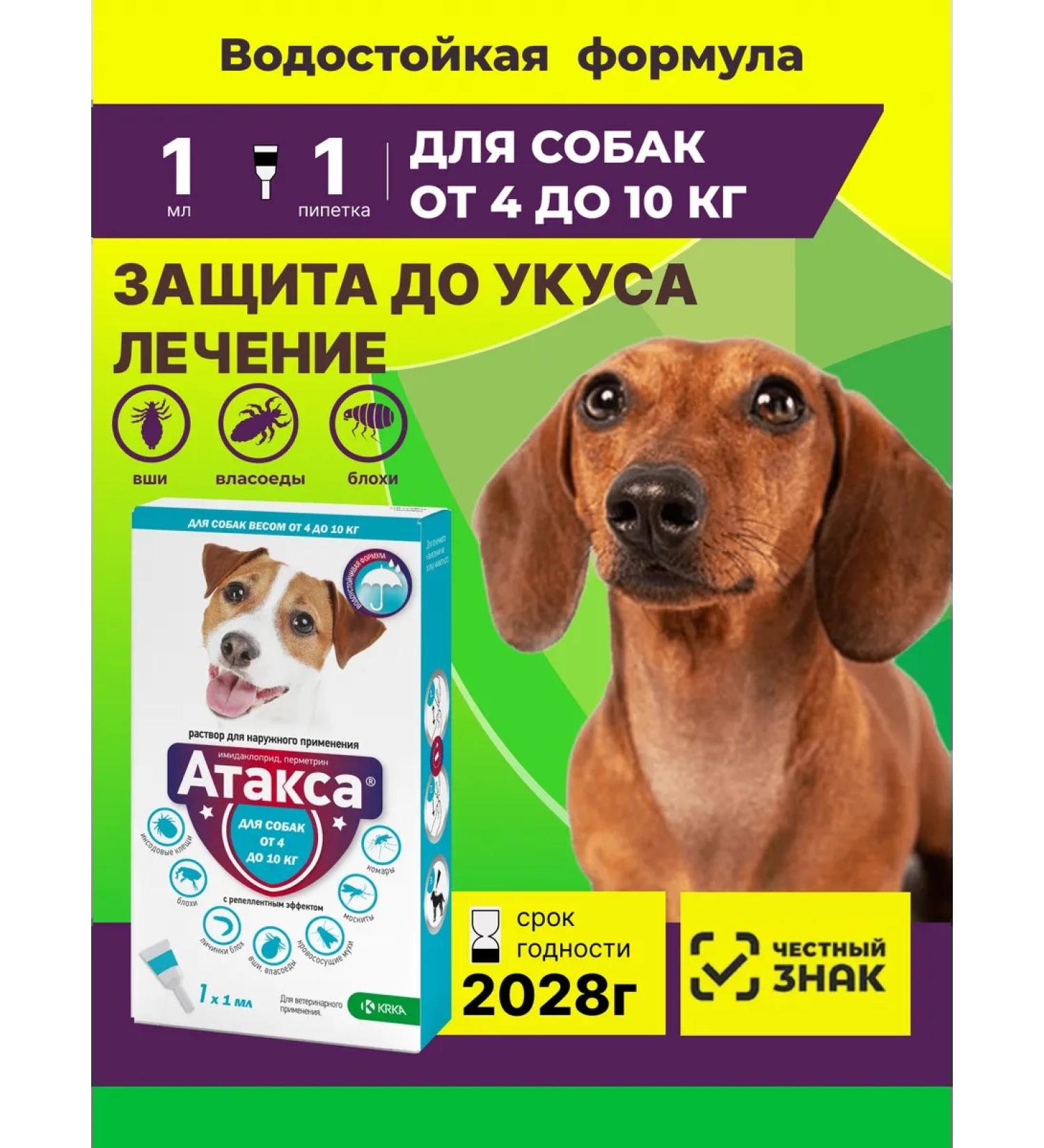 KRKA Attles from tick bites fleas solution 1.0 ml No. 1 - Buy Online on GoSupps.com