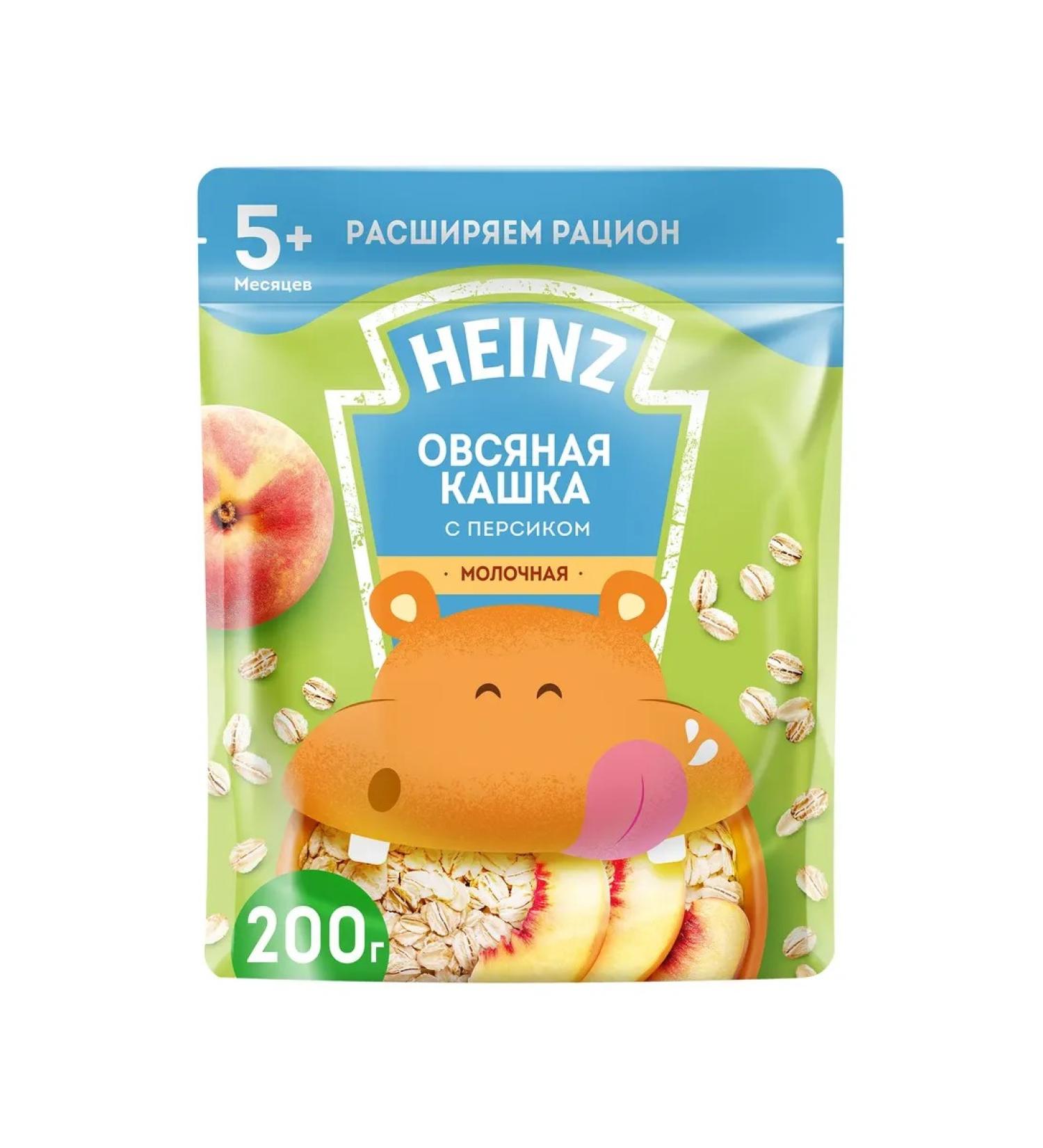koiko Milk Heinz oatmeal with a peach 200 g from 5 months