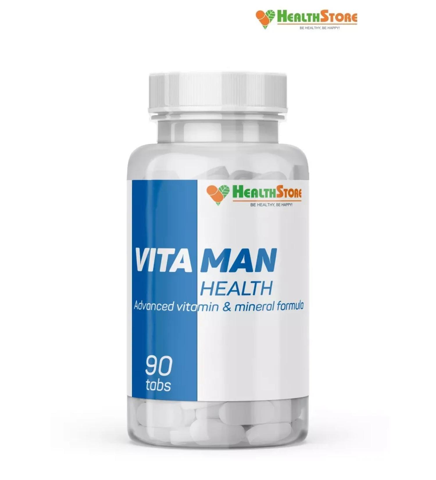 HealthStore Vita Man Sport 90 Tablets Vitamins for men