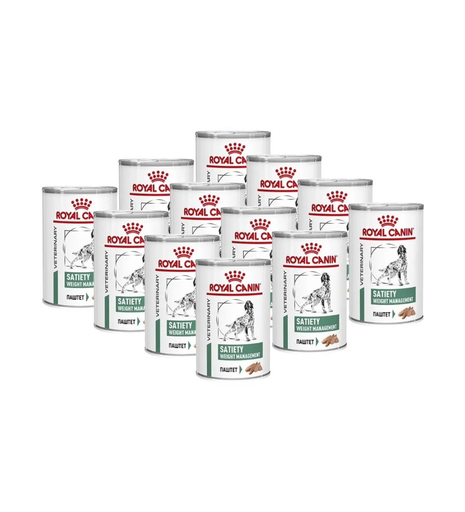 ROYAL CANIN Canned food for dogs Satiety Weight Management 410 g x 12 pcs - Buy Online on GoSupps.com