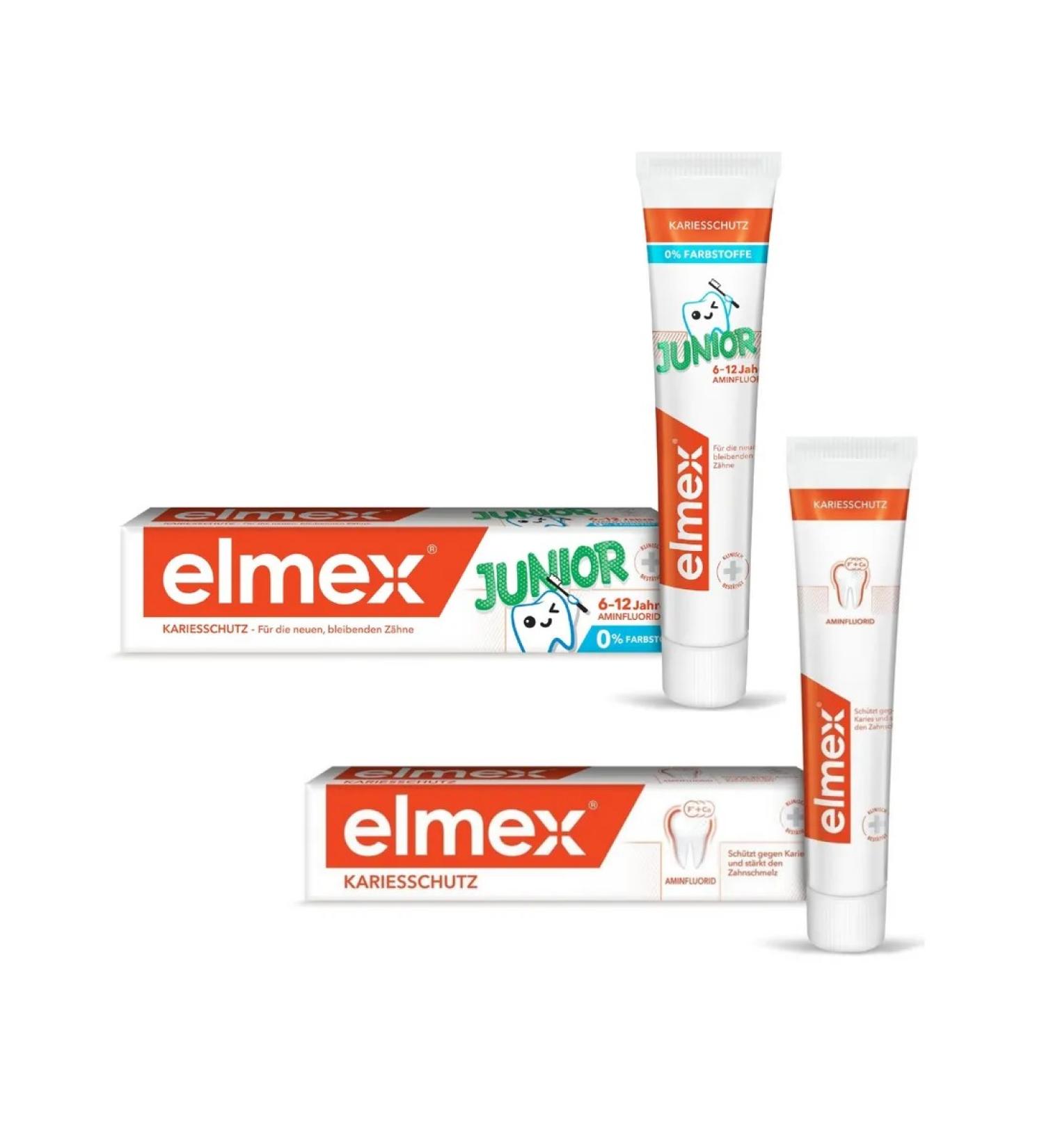 Elmex Toothpaste protection against caries+junior - Buy Online on GoSupps.com
