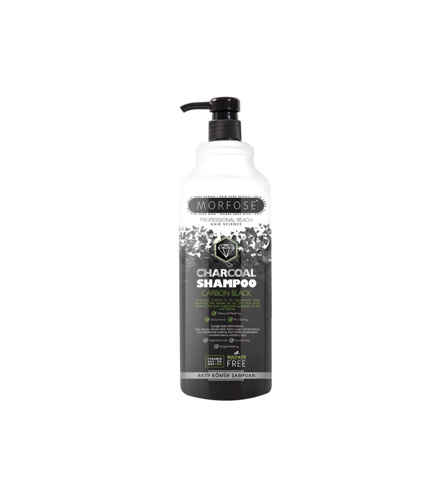 MORFOSE Professional Morfose charcoal shampoo with activated coal 1000 ml