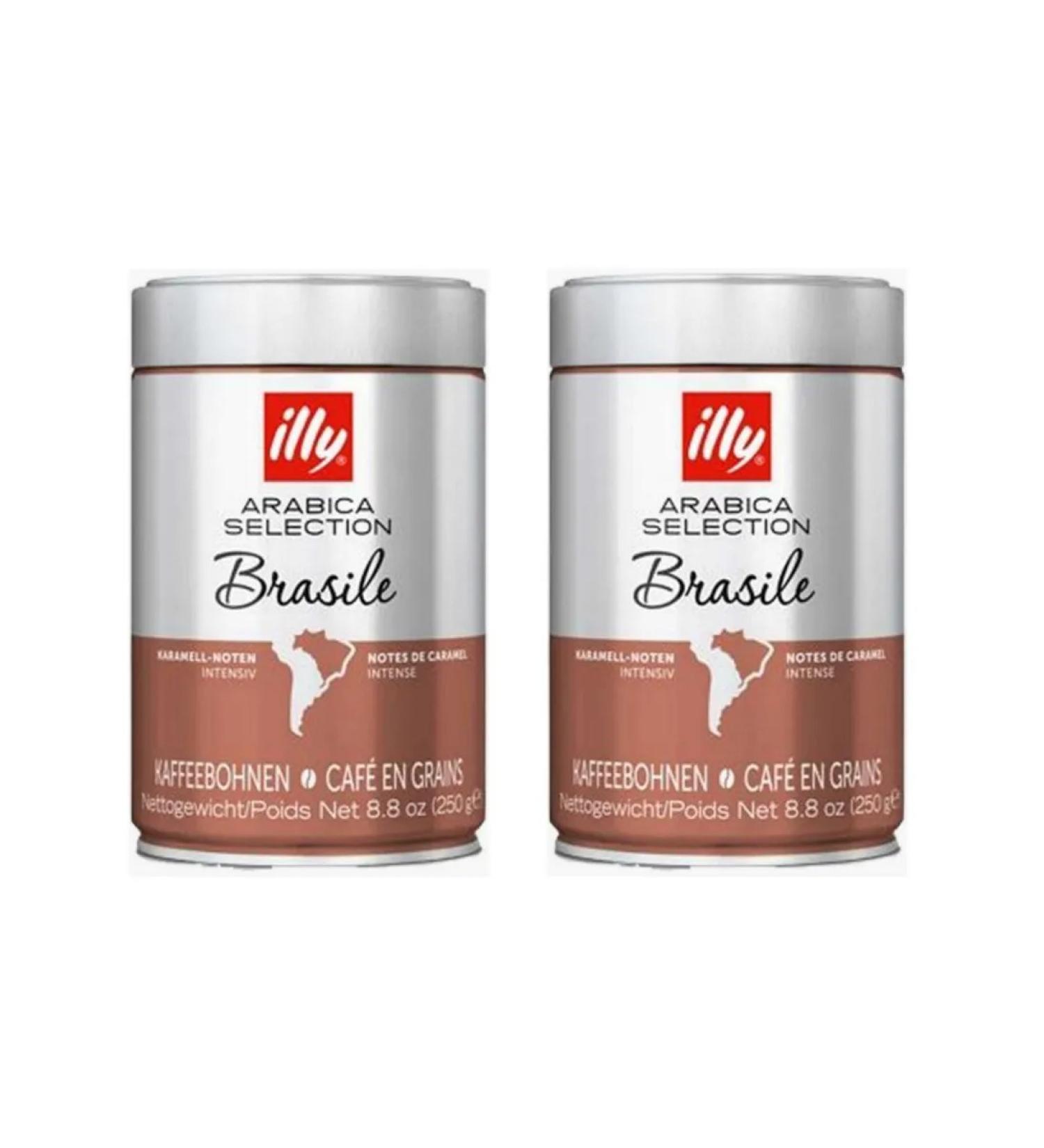 illy Brazil's coffee in grains 250 g 2 pcs - Buy Online on GoSupps.com