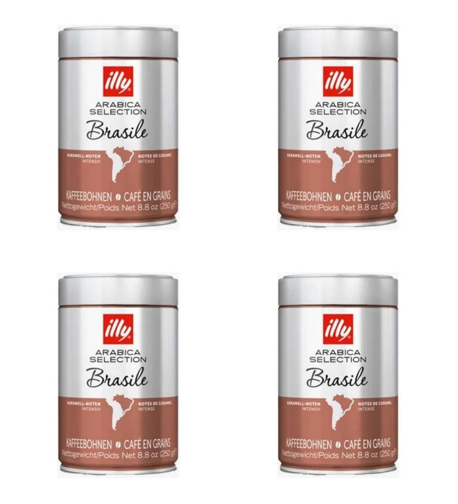 illy Brazilian coffee 250 g 4 pcs - Buy Online on GoSupps.com