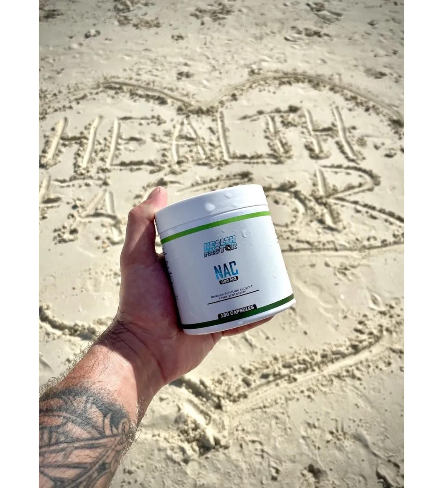 Health Factor NAC (acetylcystein) 180k 600mg antioxidant