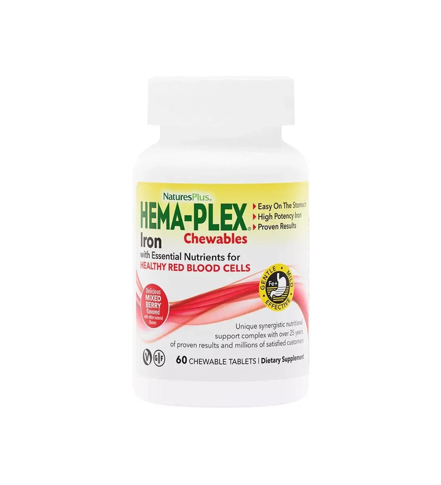 Natures Plus Mineral complex HEMA-PLEX with berry taste - Buy Online on GoSupps.com