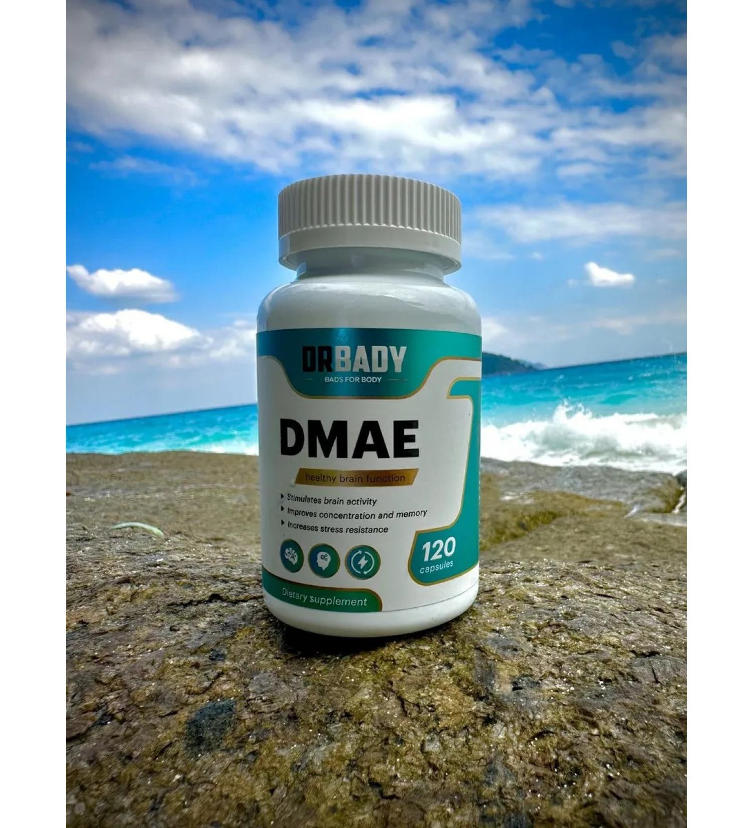 DRBADY DMAE DME 120 capsules weighing 830 mg