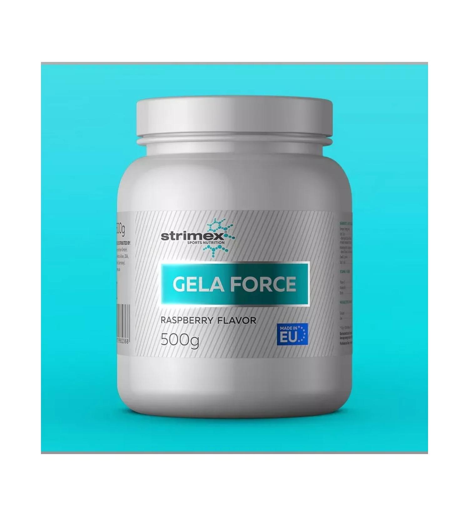 Strimex Hydrolyzate Gela Force Collagen Raspberry - Buy Online on GoSupps.com