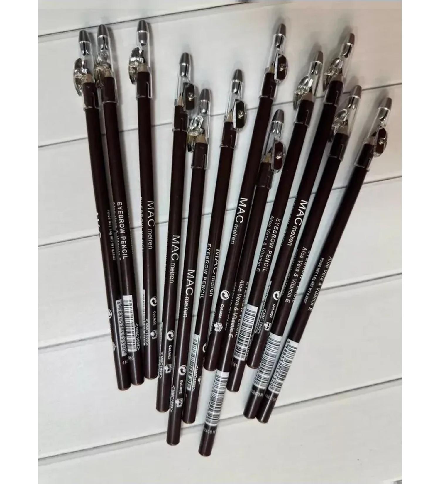 MAS Eye pencil and eyebrow eyeliner set 12 pieces