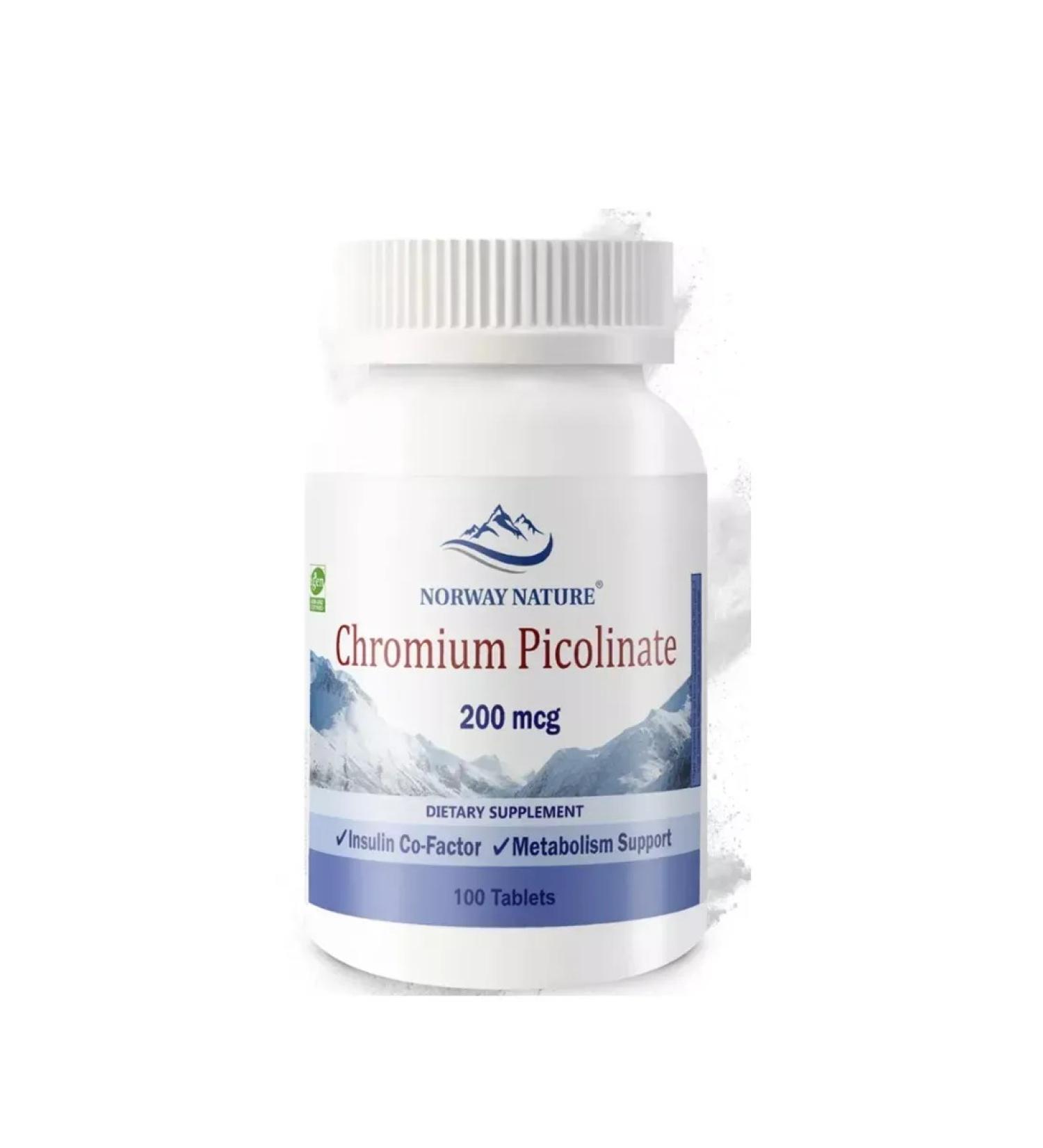 Norway Nature Chrome picolinate Chromium Picolinate 200 mg - Buy Online on GoSupps.com