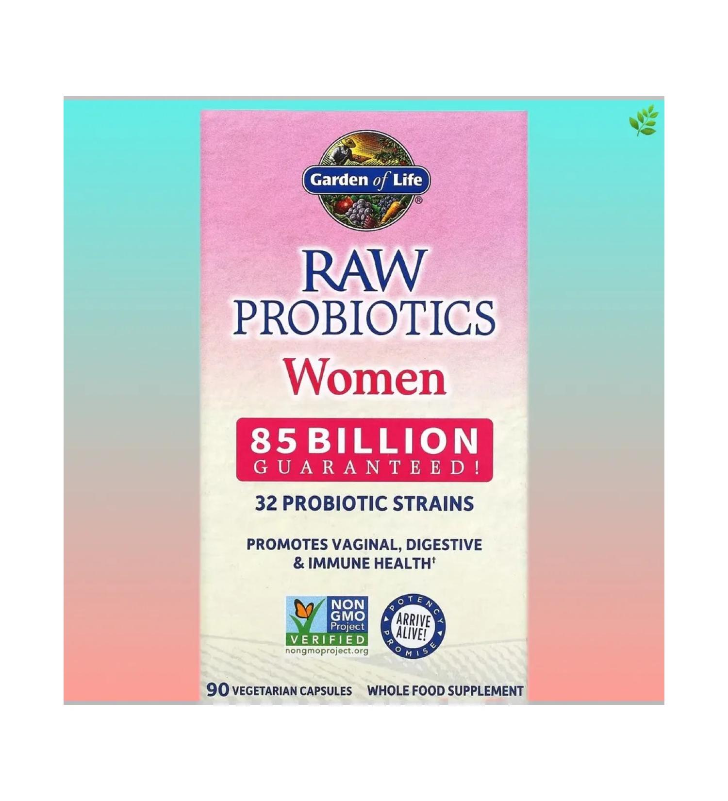 Garden of Life Probiotics RAW for women 85 billion 90 capsules - Buy Online on GoSupps.com